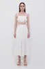 Clay Linen Crop Top sold by Simkhai