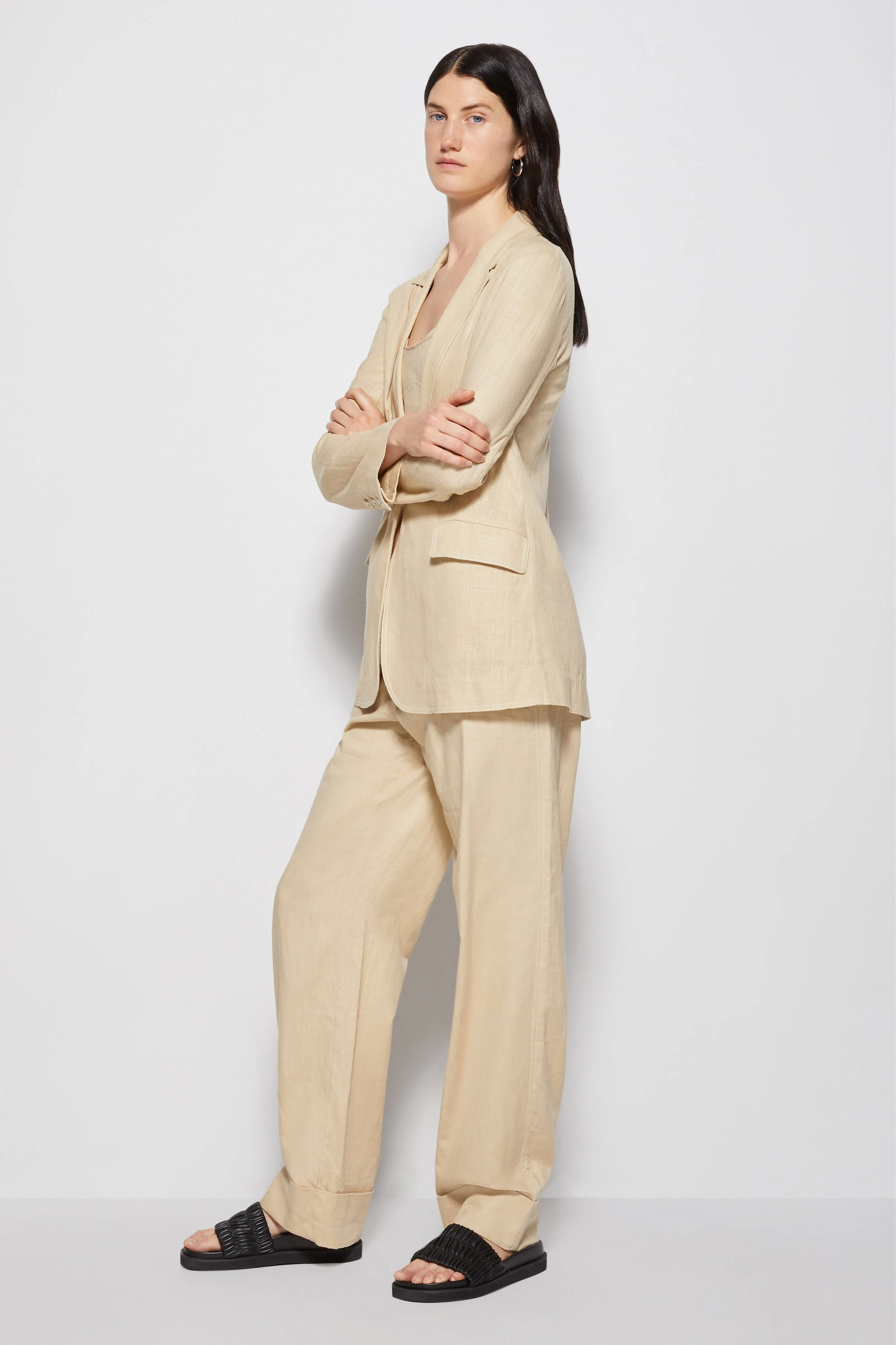 Ursa Boxy Linen Blazer sold by Simkhai product image thumbnail 3