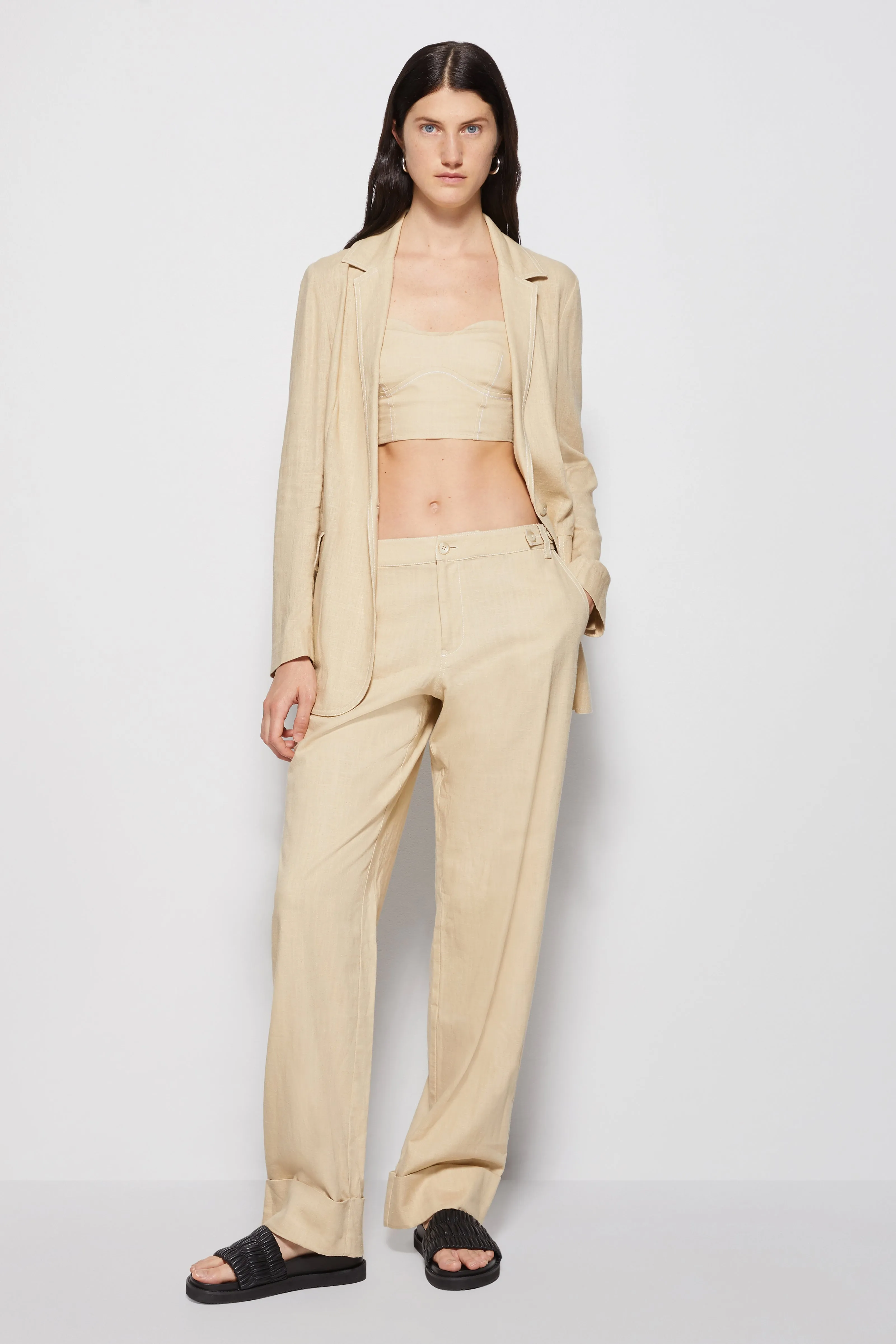 Ursa Boxy Linen Blazer sold by Simkhai product image thumbnail 4