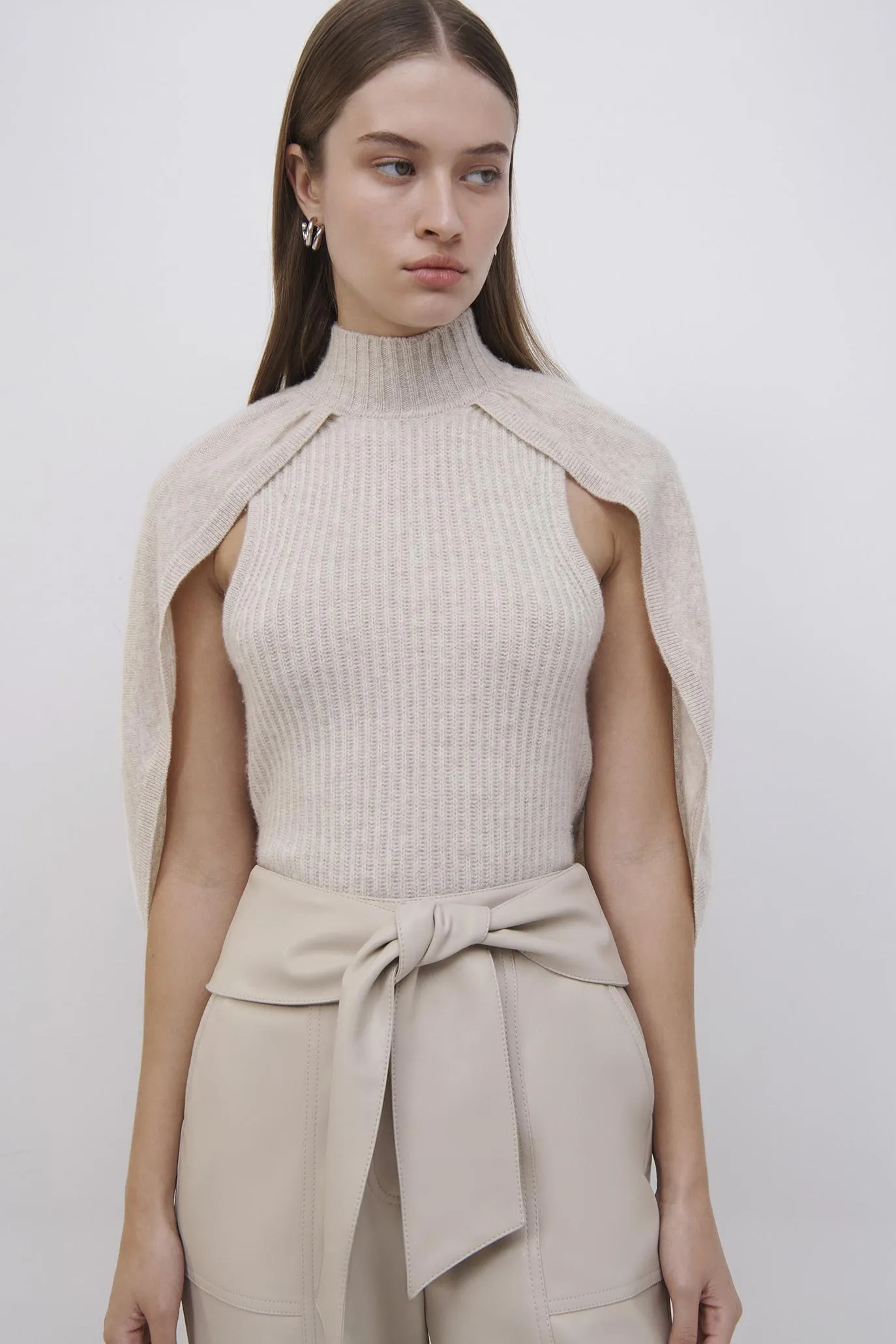 Jeannie Recycled Cashmere Cape Tank sold by Simkhai product image thumbnail 3