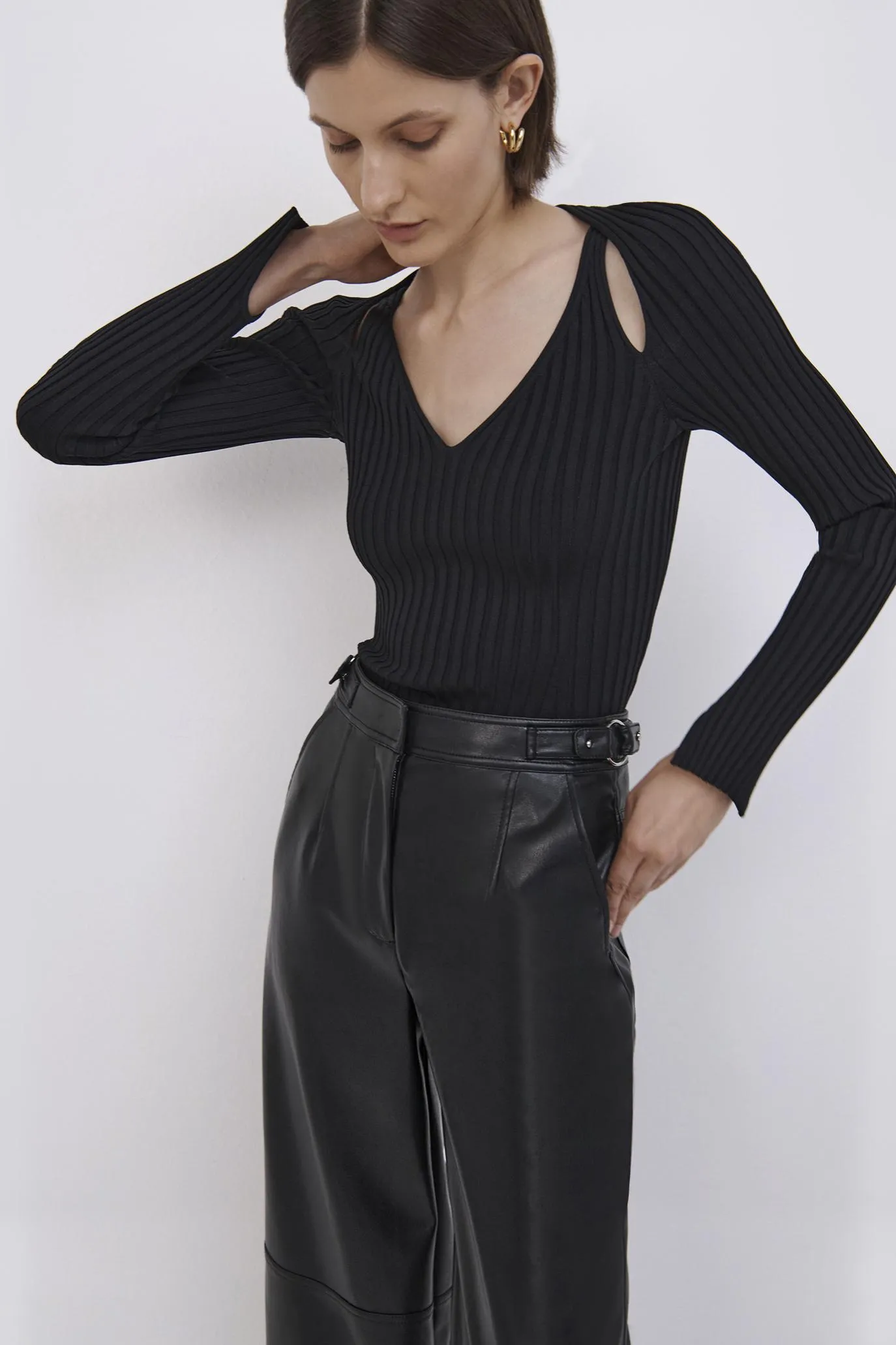 Sylvie Compact Rib Top sold by Simkhai product image thumbnail 3