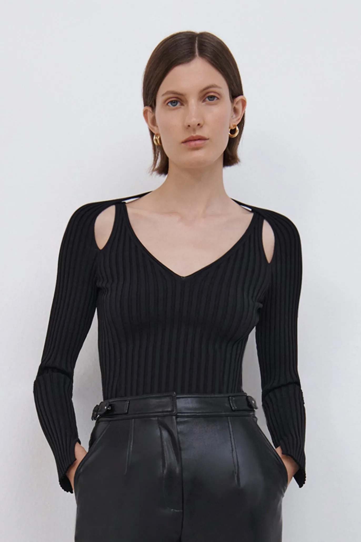 Sylvie Compact Rib Top sold by Simkhai product image thumbnail 2