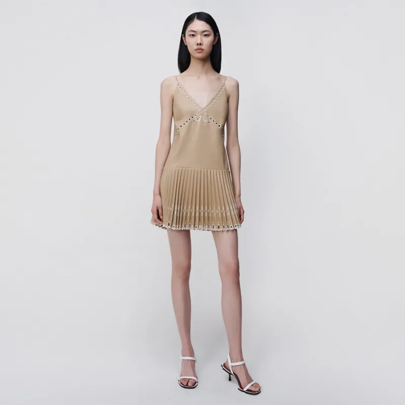 Jerri Vegan Leather Mini Dress made by Simkhai