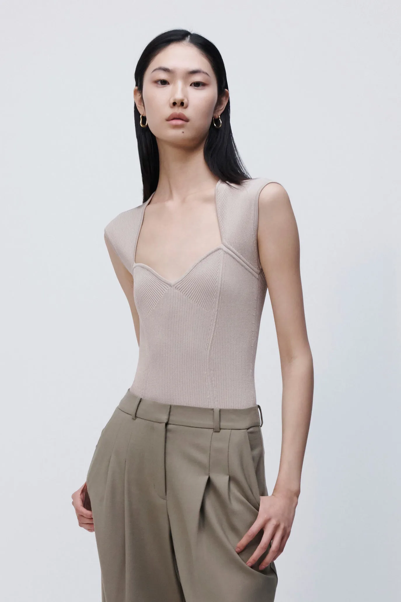 Barbara Compact Rib Bodysuit sold by Simkhai product image thumbnail 4