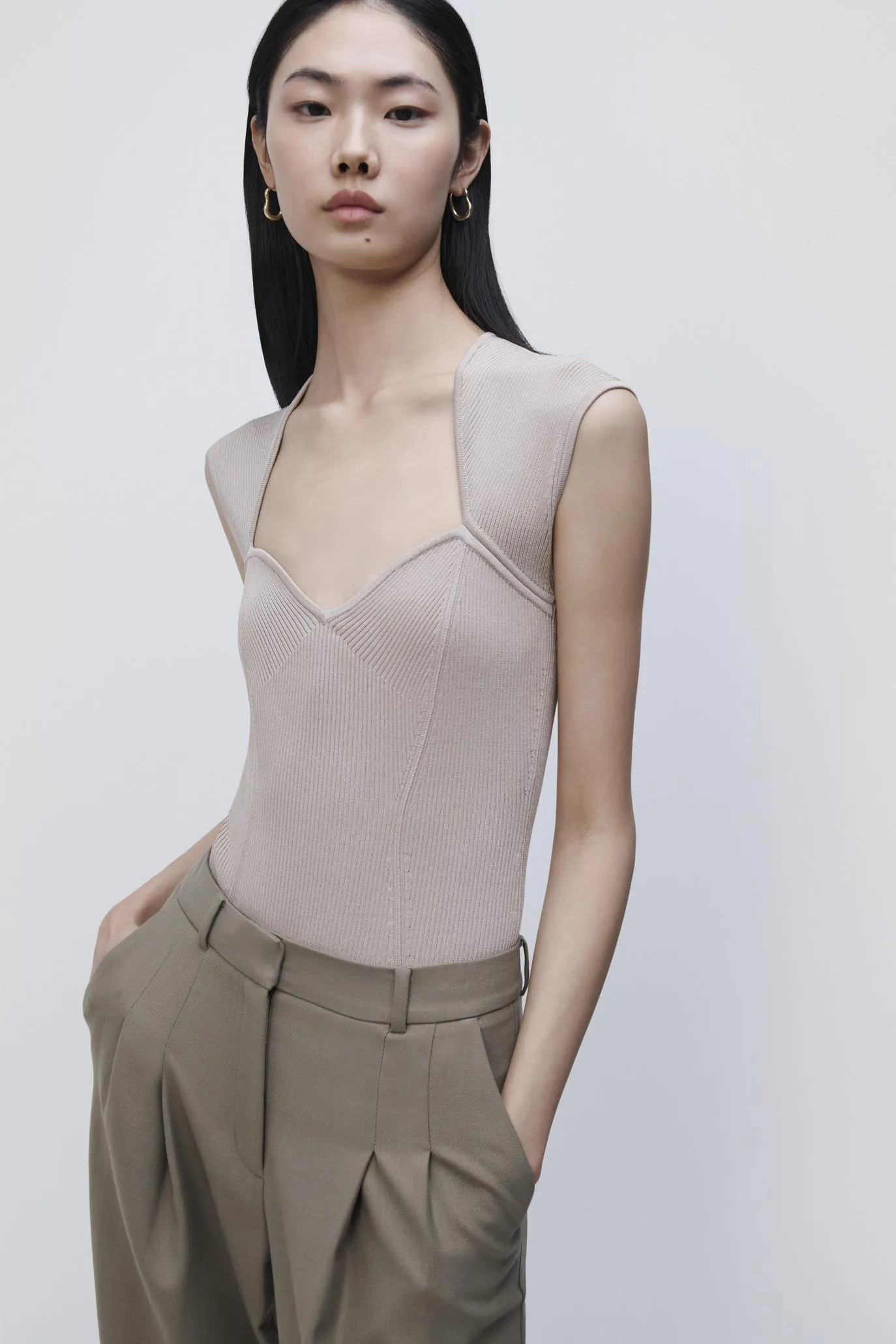 Barbara Compact Rib Bodysuit sold by Simkhai product image thumbnail 2