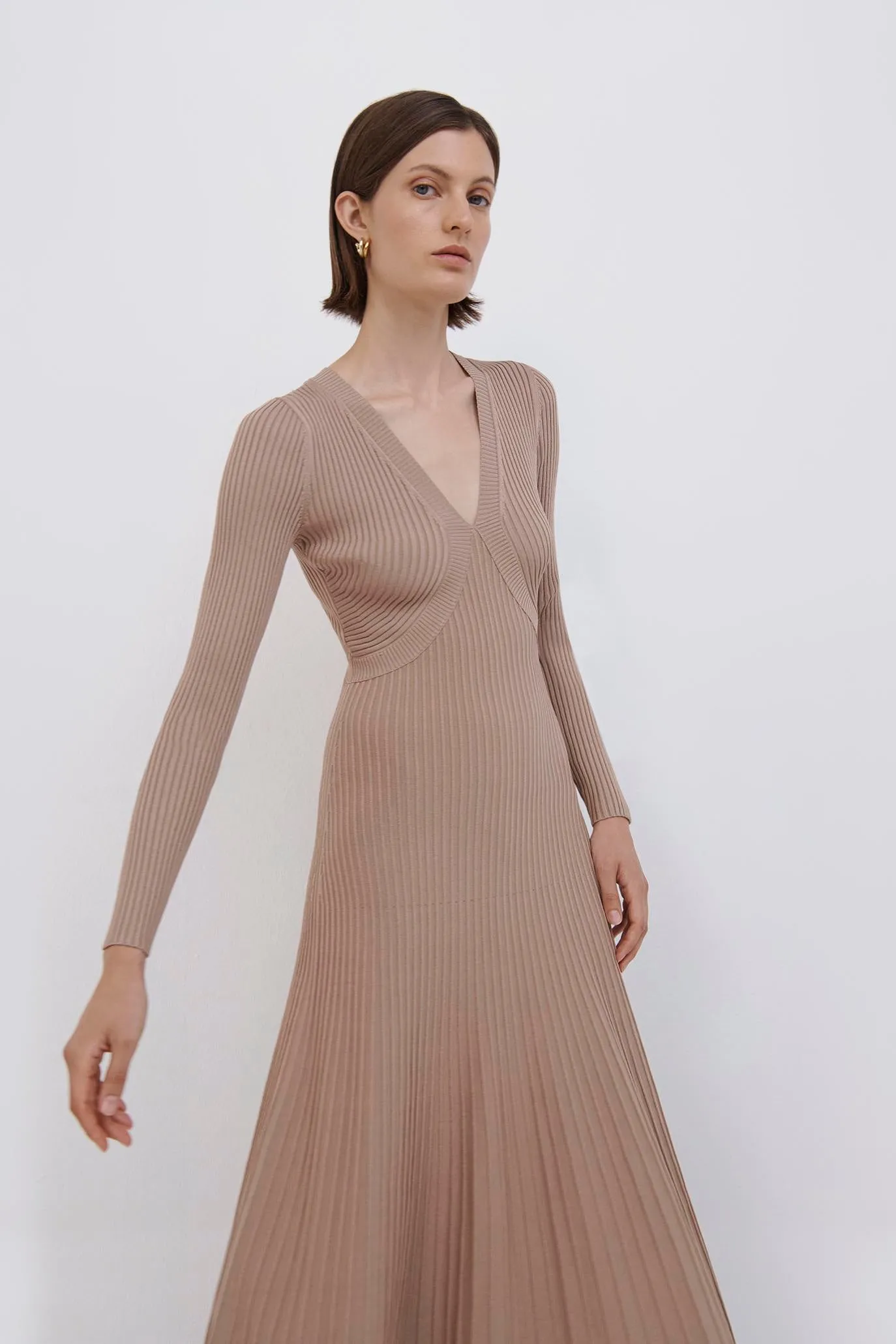 Melba Compact Rib Midi Dress sold by Simkhai product image thumbnail 4