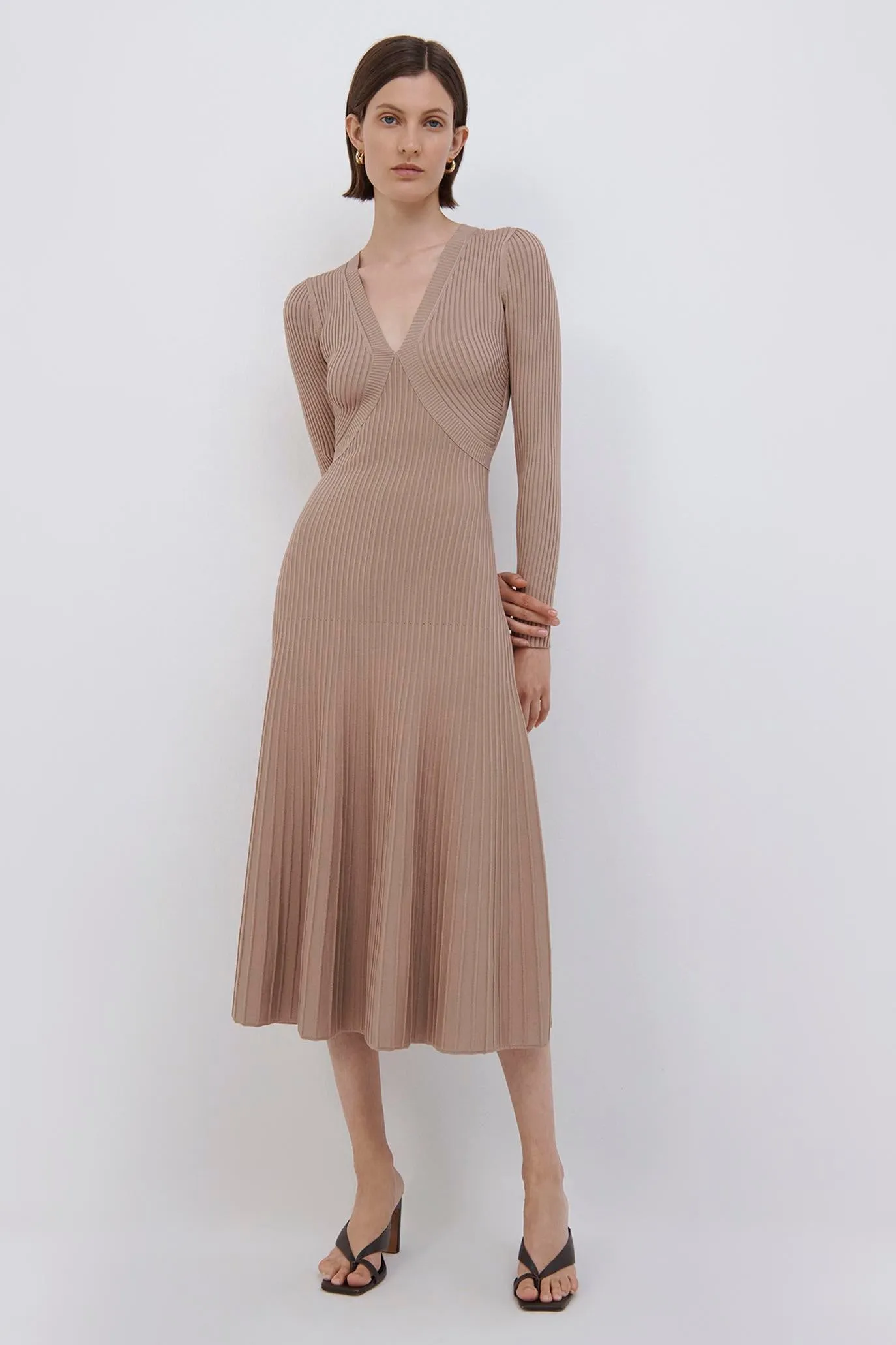 Melba Compact Rib Midi Dress sold by Simkhai product image thumbnail 2