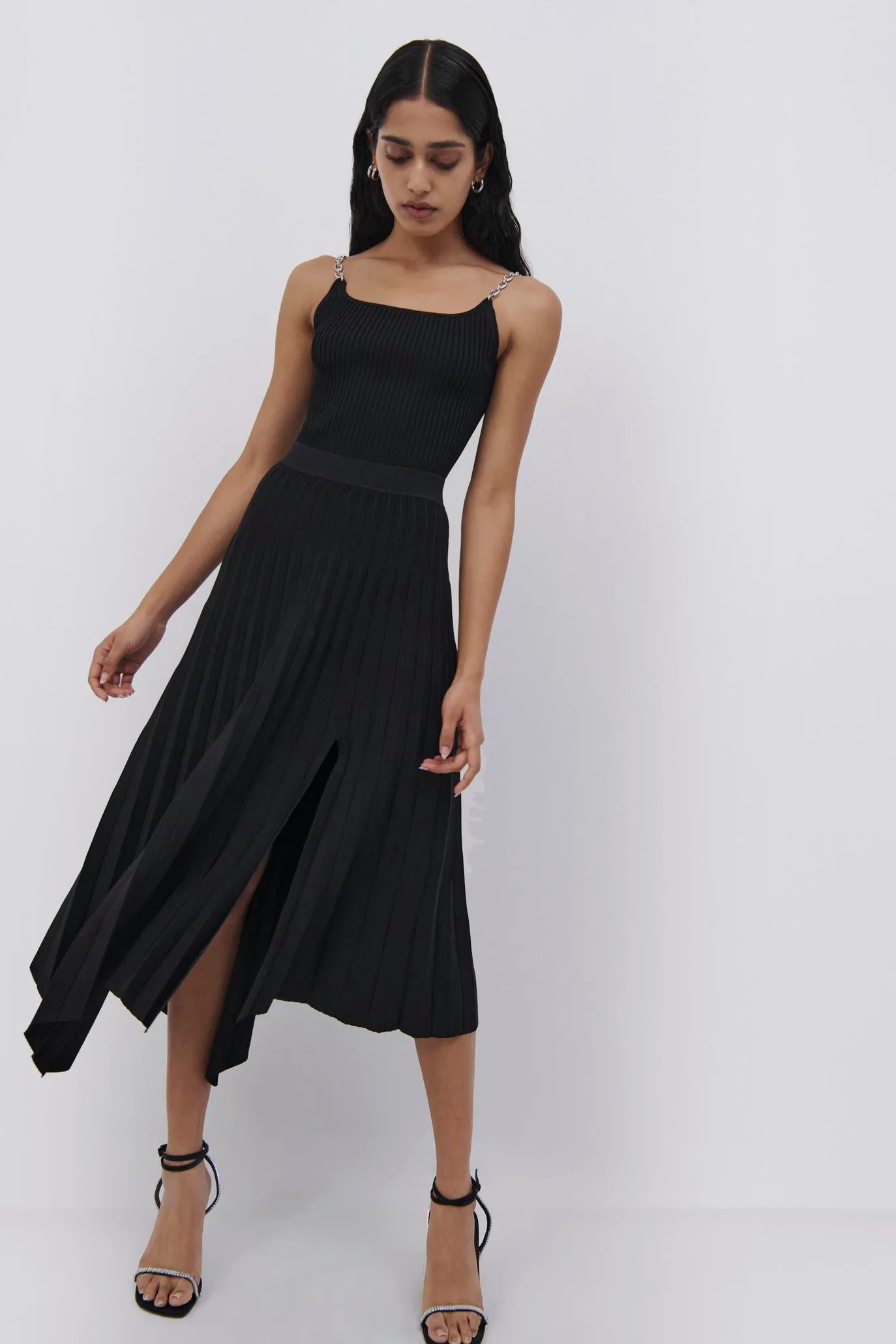 Arianna Compact Rib Pleated Skirt sold by Simkhai product image thumbnail 4