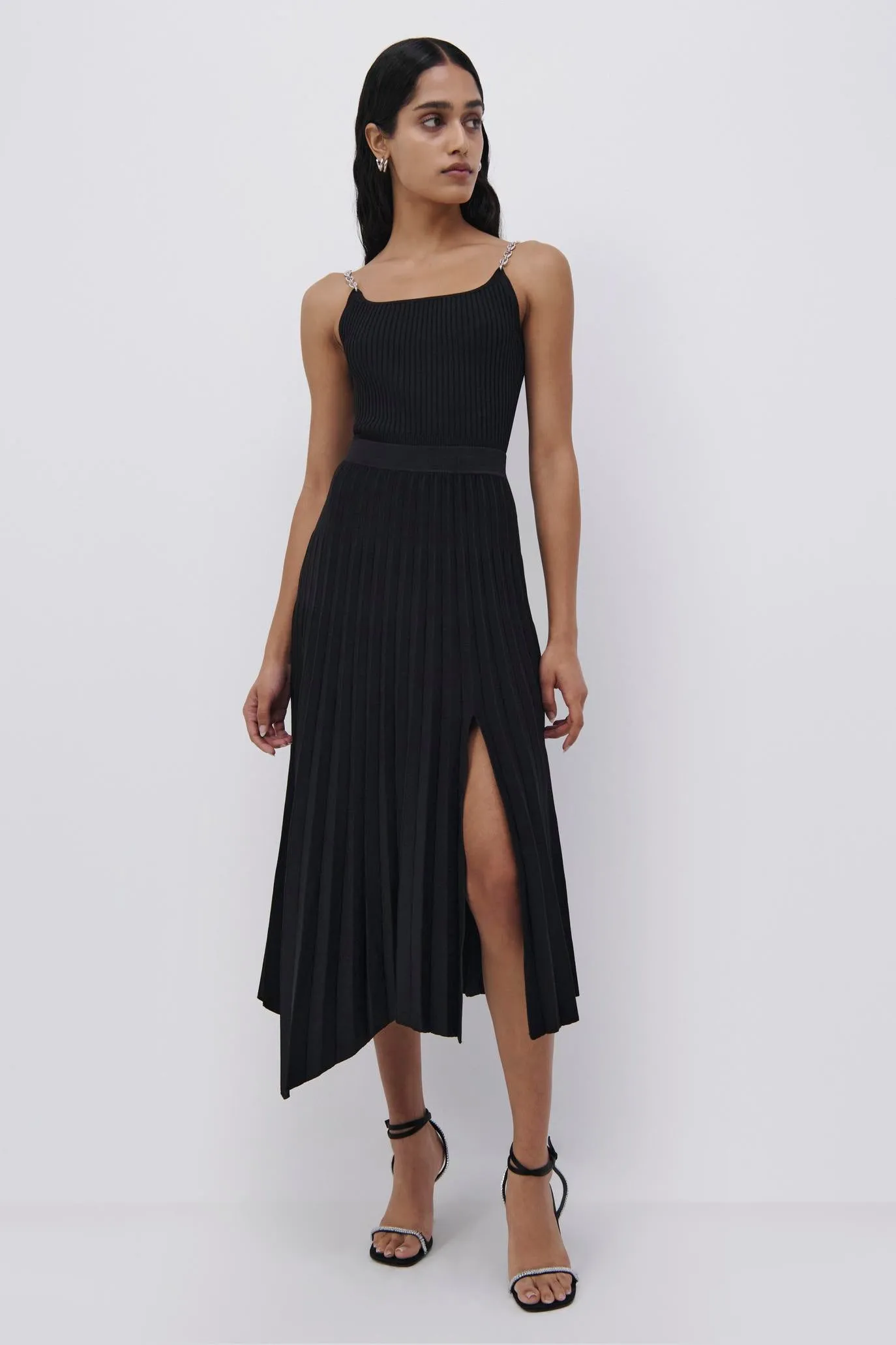 Arianna Compact Rib Pleated Skirt sold by Simkhai product image thumbnail 2