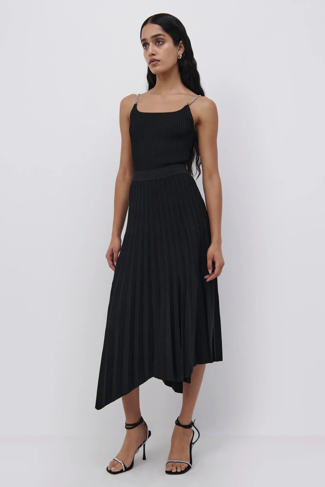 Arianna Compact Rib Pleated Skirt sold by Simkhai product image thumbnail 5