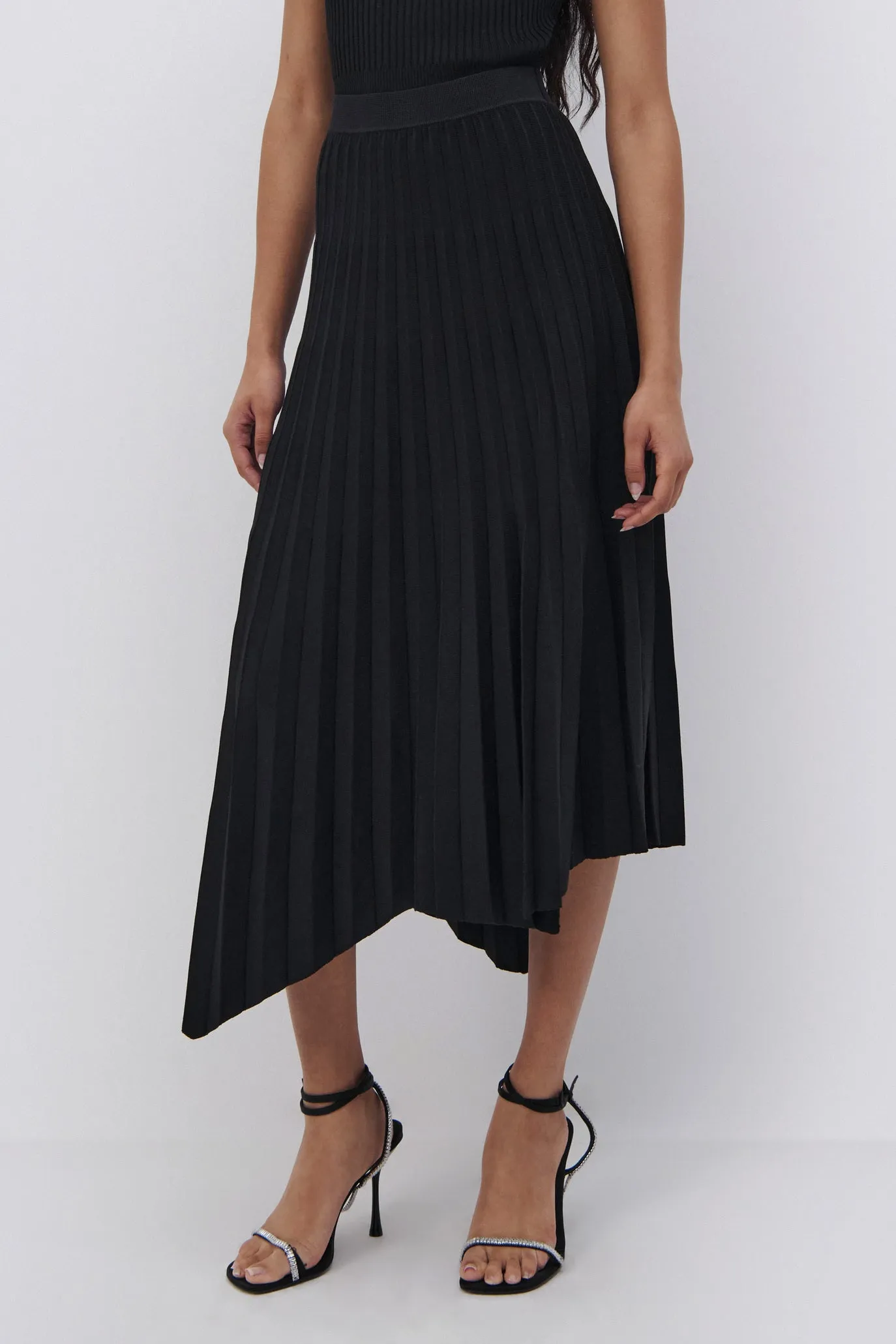Arianna Compact Rib Pleated Skirt sold by Simkhai product image thumbnail 3