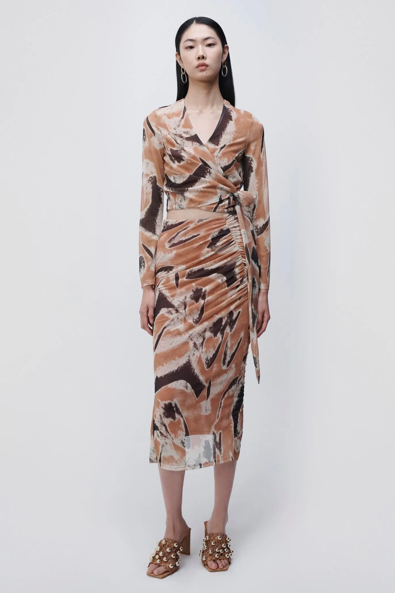 Kensingten Printed Mesh Skirt sold by Simkhai product image thumbnail 2