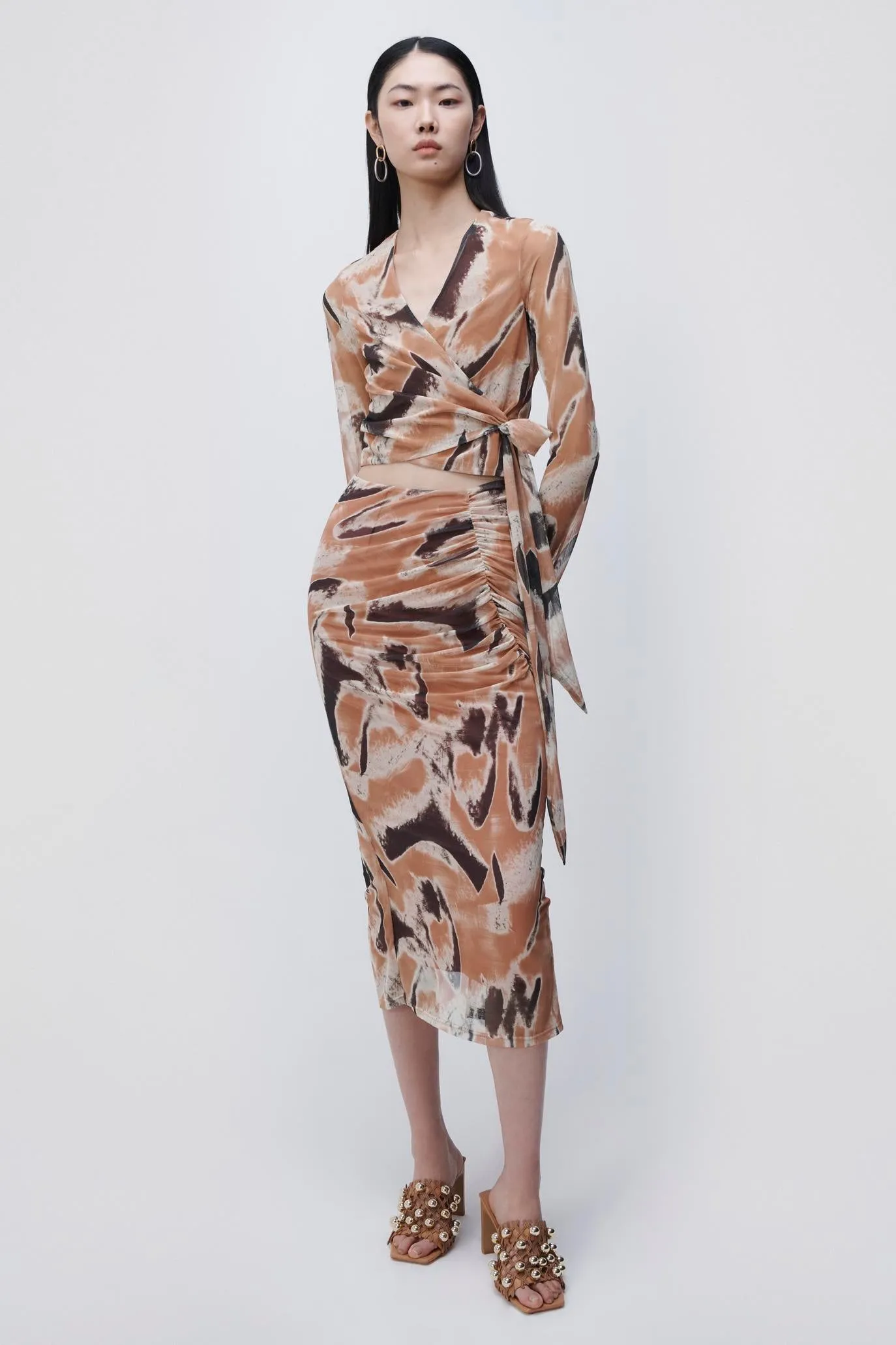 Kensingten Printed Mesh Skirt sold by Simkhai product image thumbnail 4