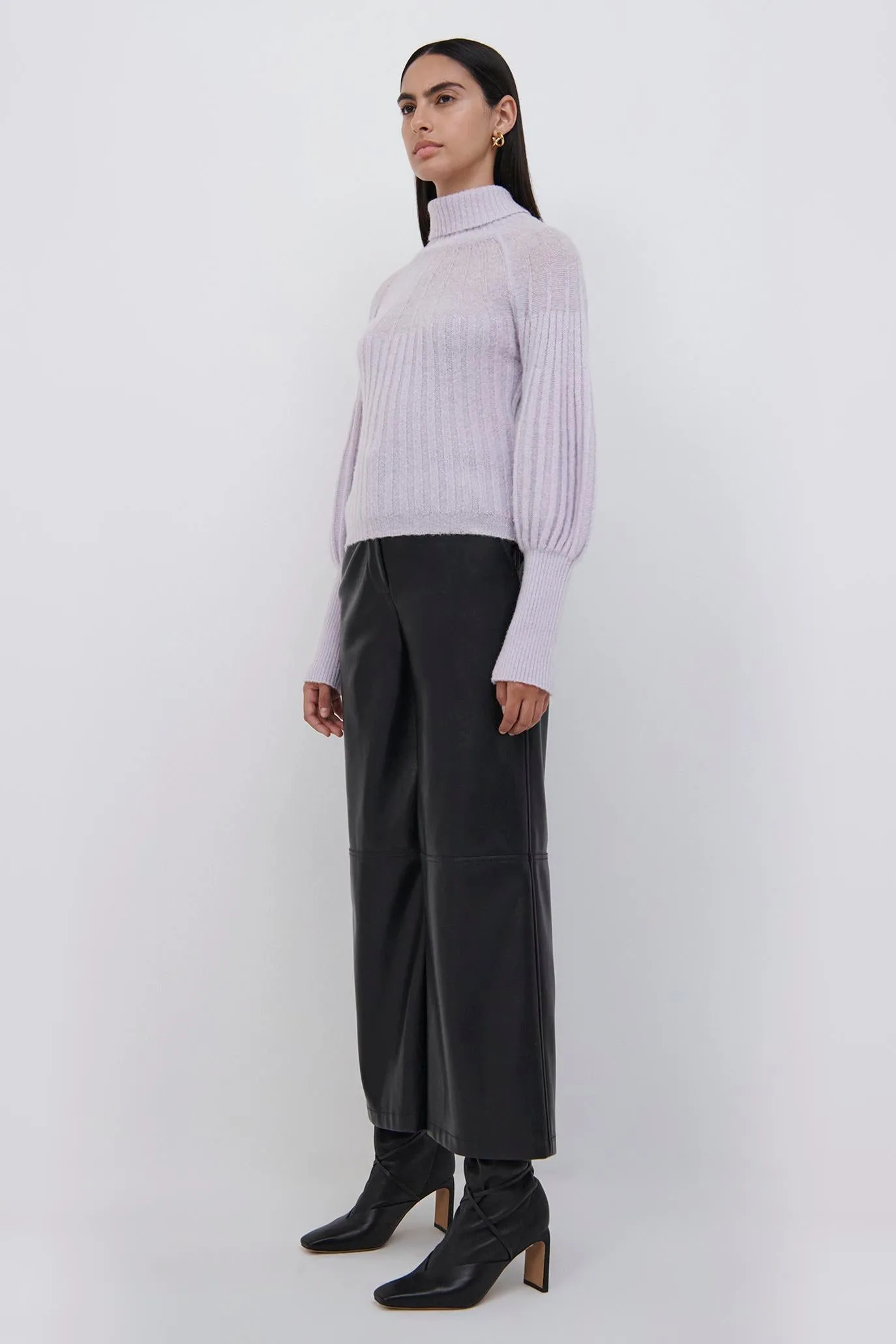 Rachel Sheer Alpaca Turtleneck sold by Simkhai product image thumbnail 4