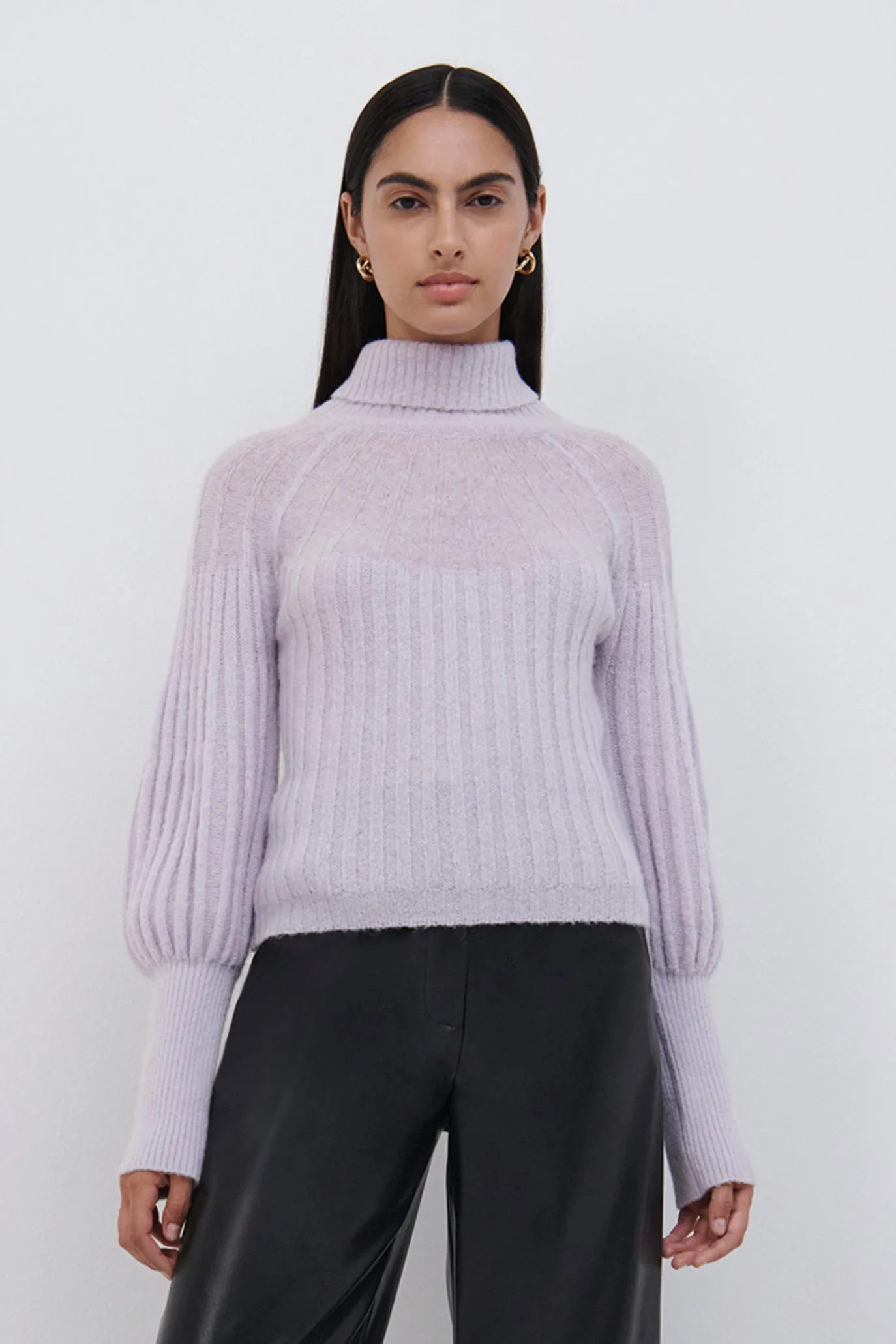 Rachel Sheer Alpaca Turtleneck sold by Simkhai product image thumbnail 2