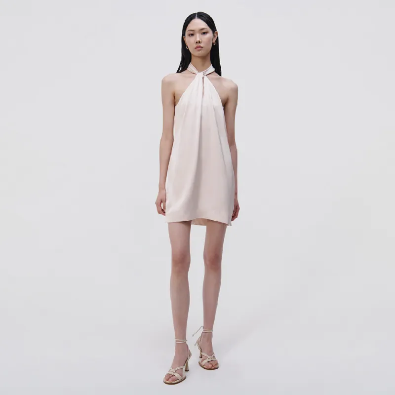 Mitra Charmeuse Halter Dress sold by Simkhai