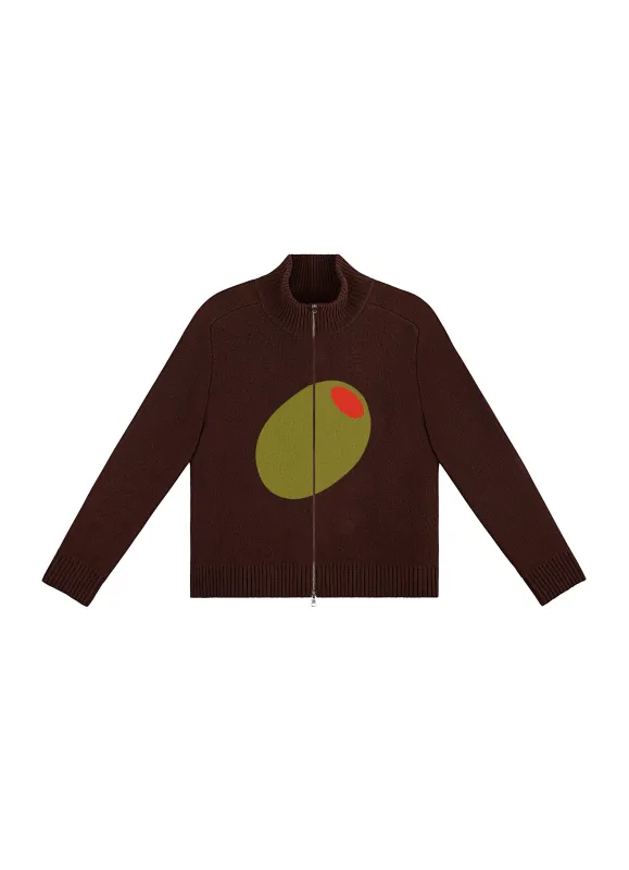 Olive Zip Up sold by Tyler McGillivary