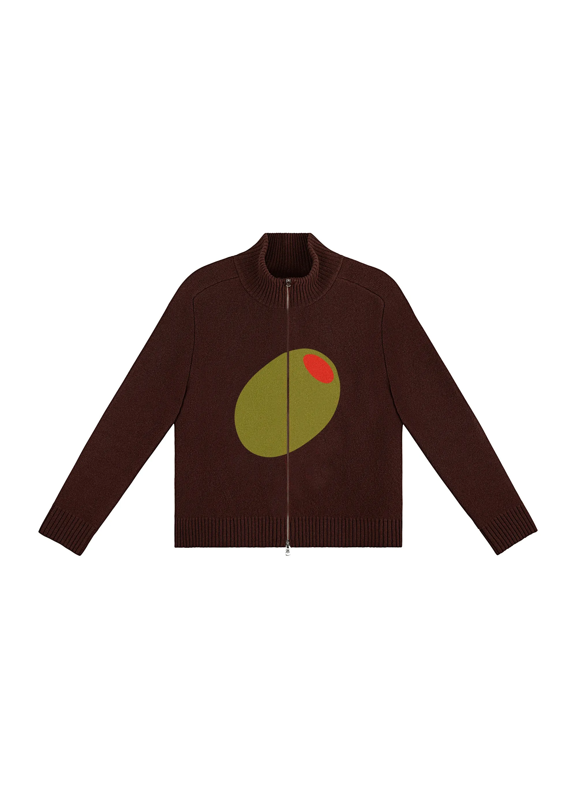 Olive Zip Up sold by Tyler McGillivary