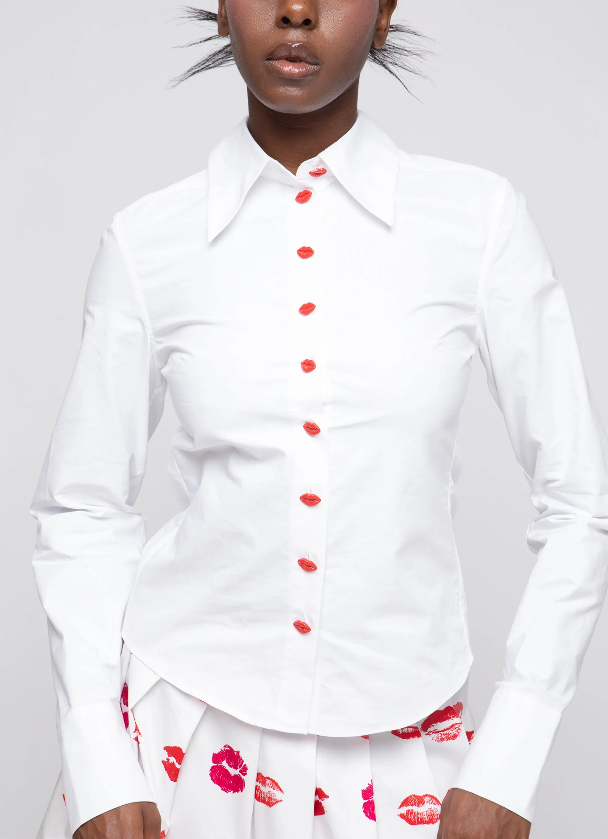 Kisses Button Down - Off-White sold by Tyler McGillivary product image thumbnail 2