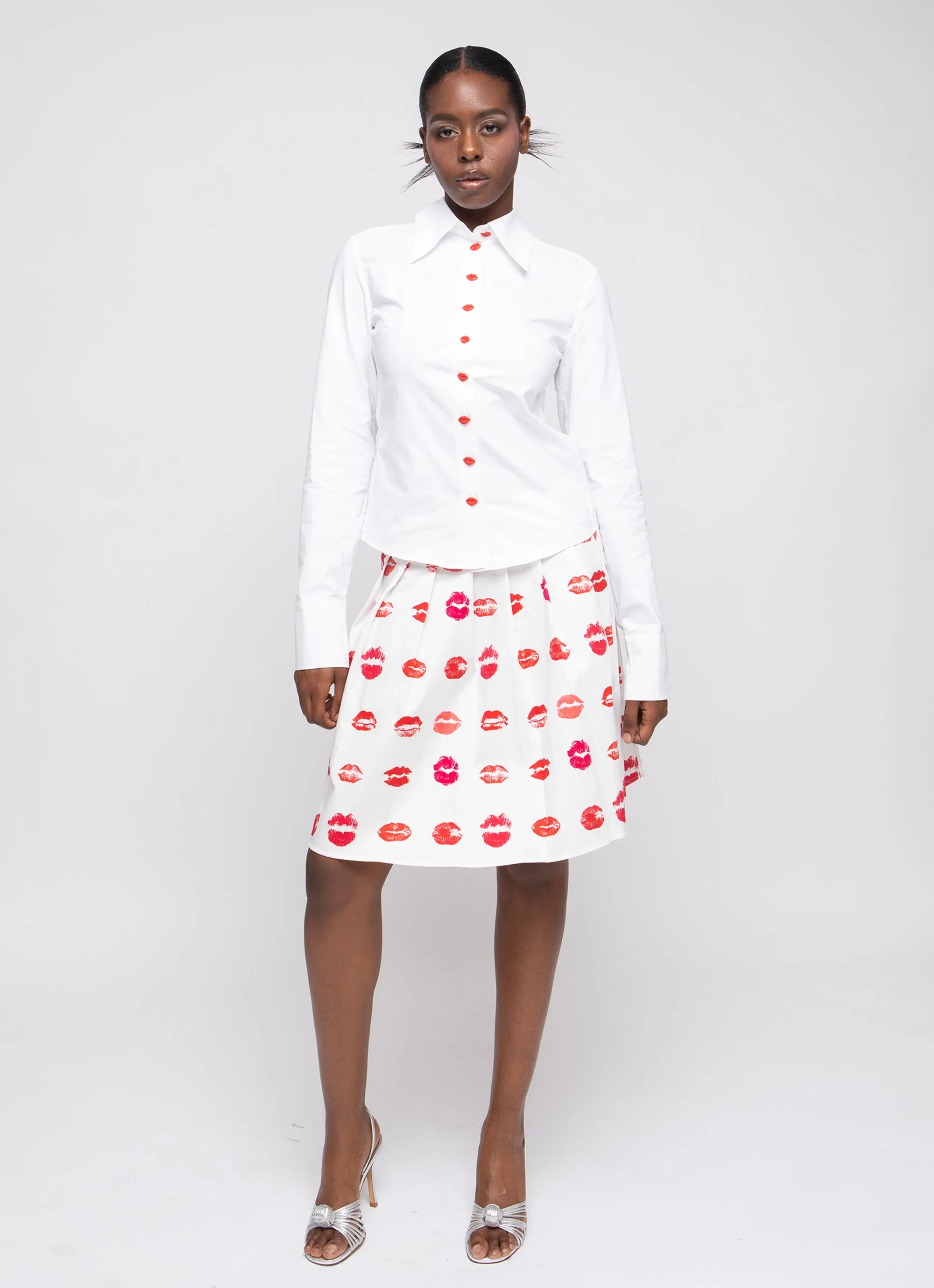 Kisses Button Down - Off-White sold by Tyler McGillivary product image thumbnail 3