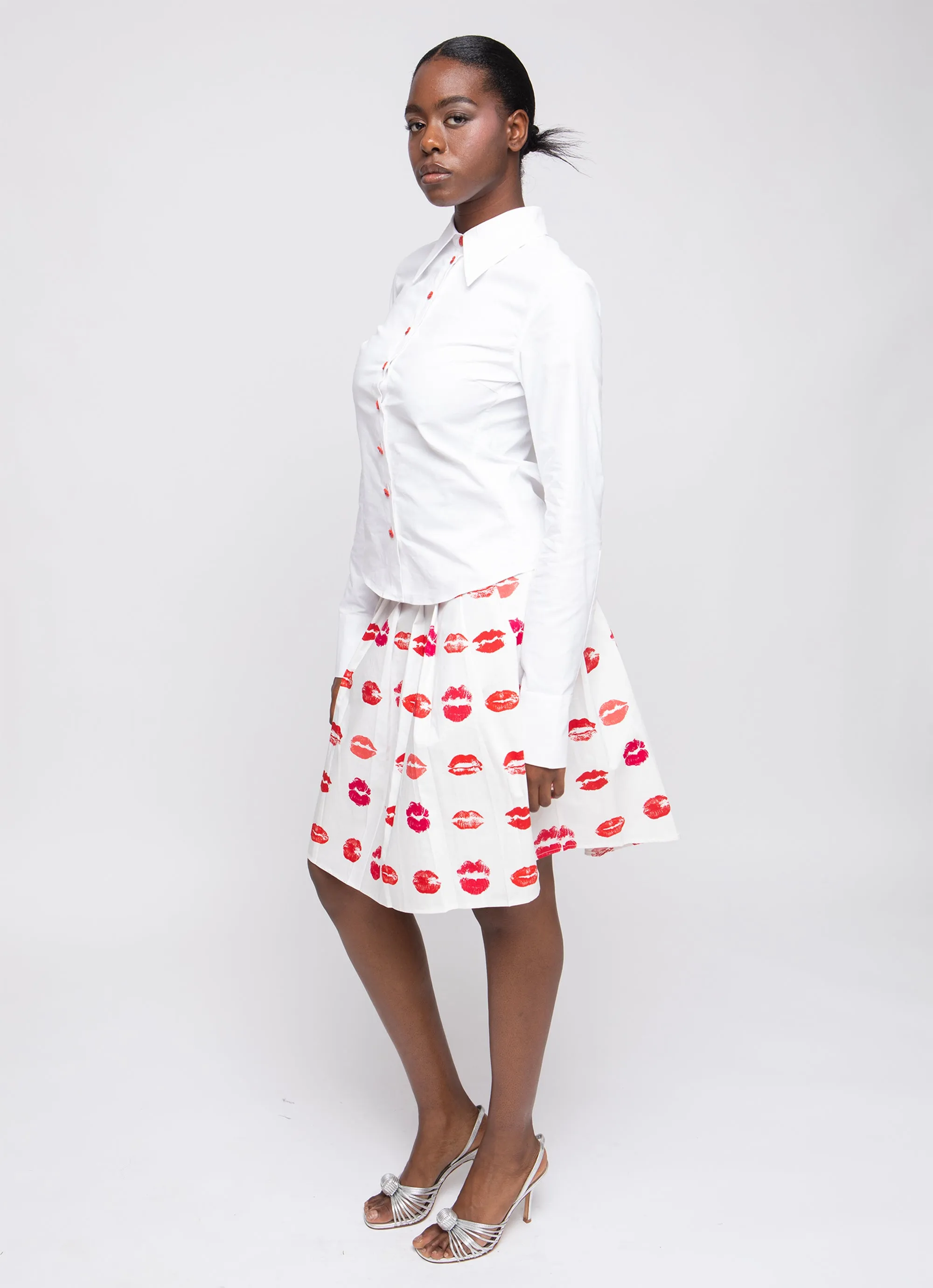 Kisses Button Down - Off-White sold by Tyler McGillivary product image thumbnail 4