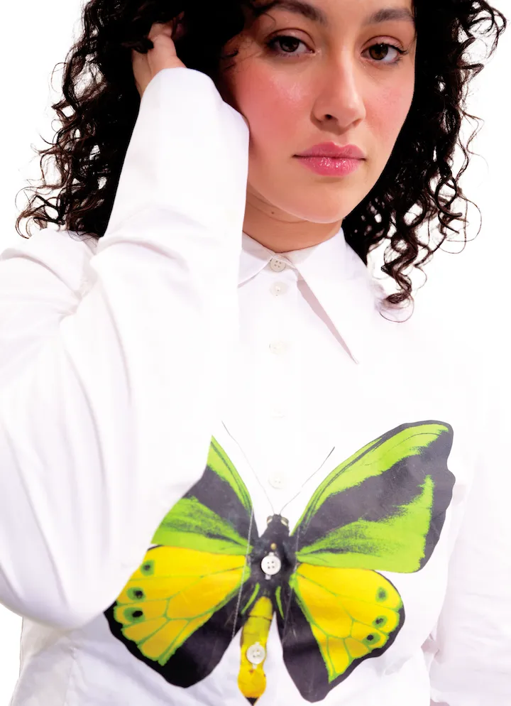 Frankie Button Down - Butterfly sold by Tyler McGillivary product image thumbnail 3