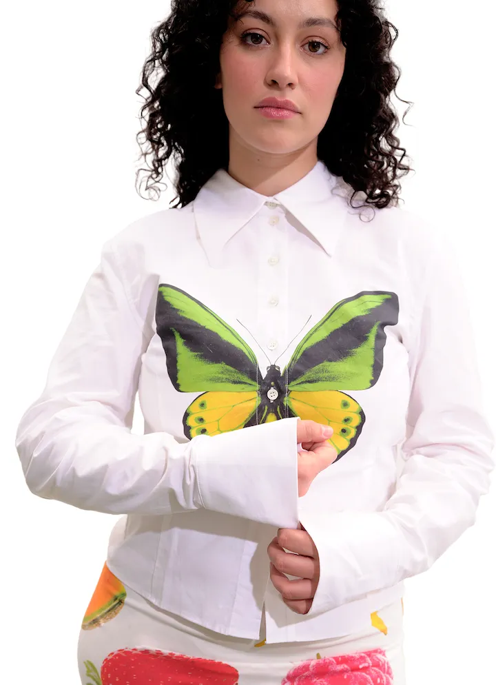 Frankie Button Down - Butterfly sold by Tyler McGillivary product image thumbnail 2