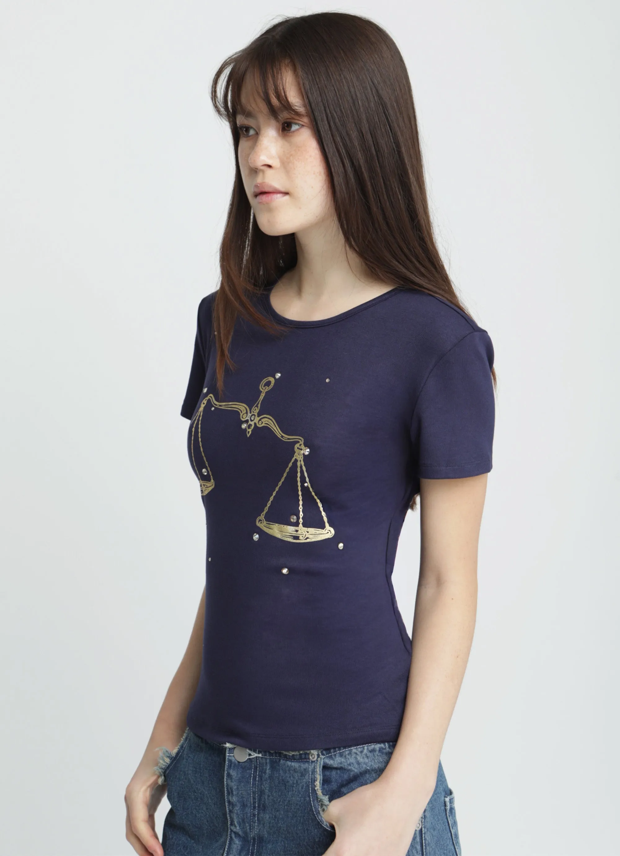 Libra Horoscope Tee sold by Tyler McGillivary product image thumbnail 3
