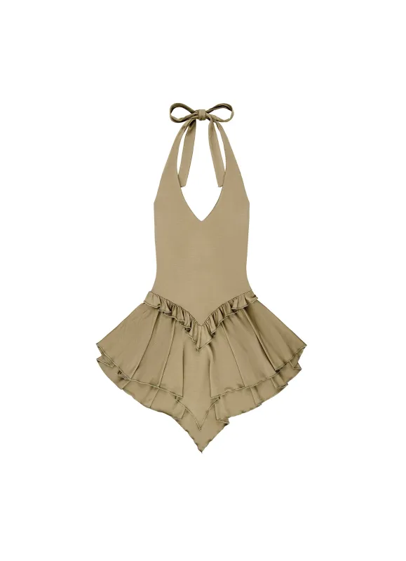 Sirene Halter Dress - Seaweed made by Tyler McGillivary