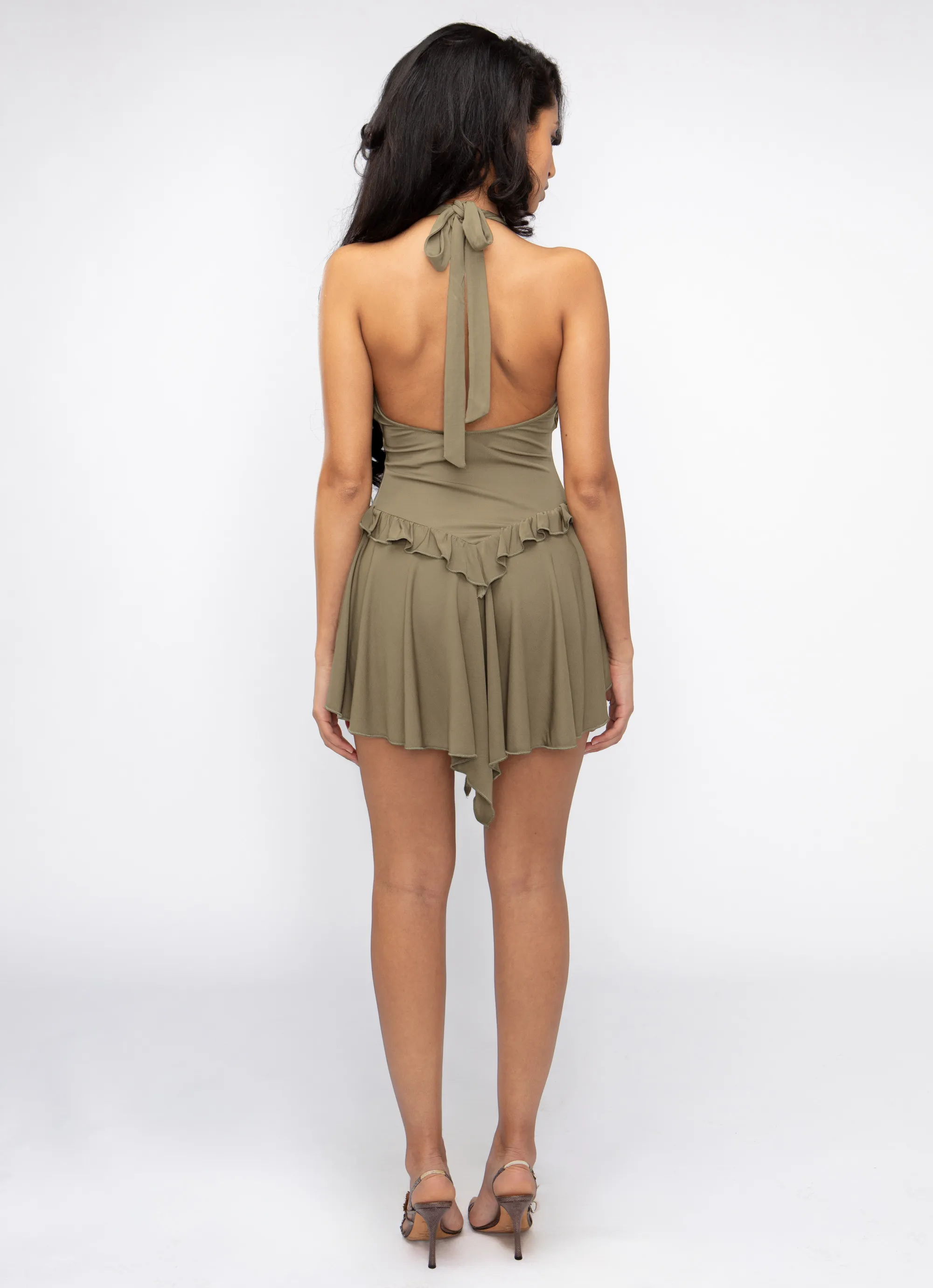 Sirene Halter Dress - Seaweed sold by Tyler McGillivary product image thumbnail 3