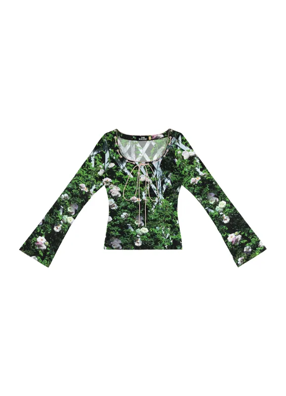 Yvette Long Sleeve - Leafy Rose Trellis made by Tyler McGillivary