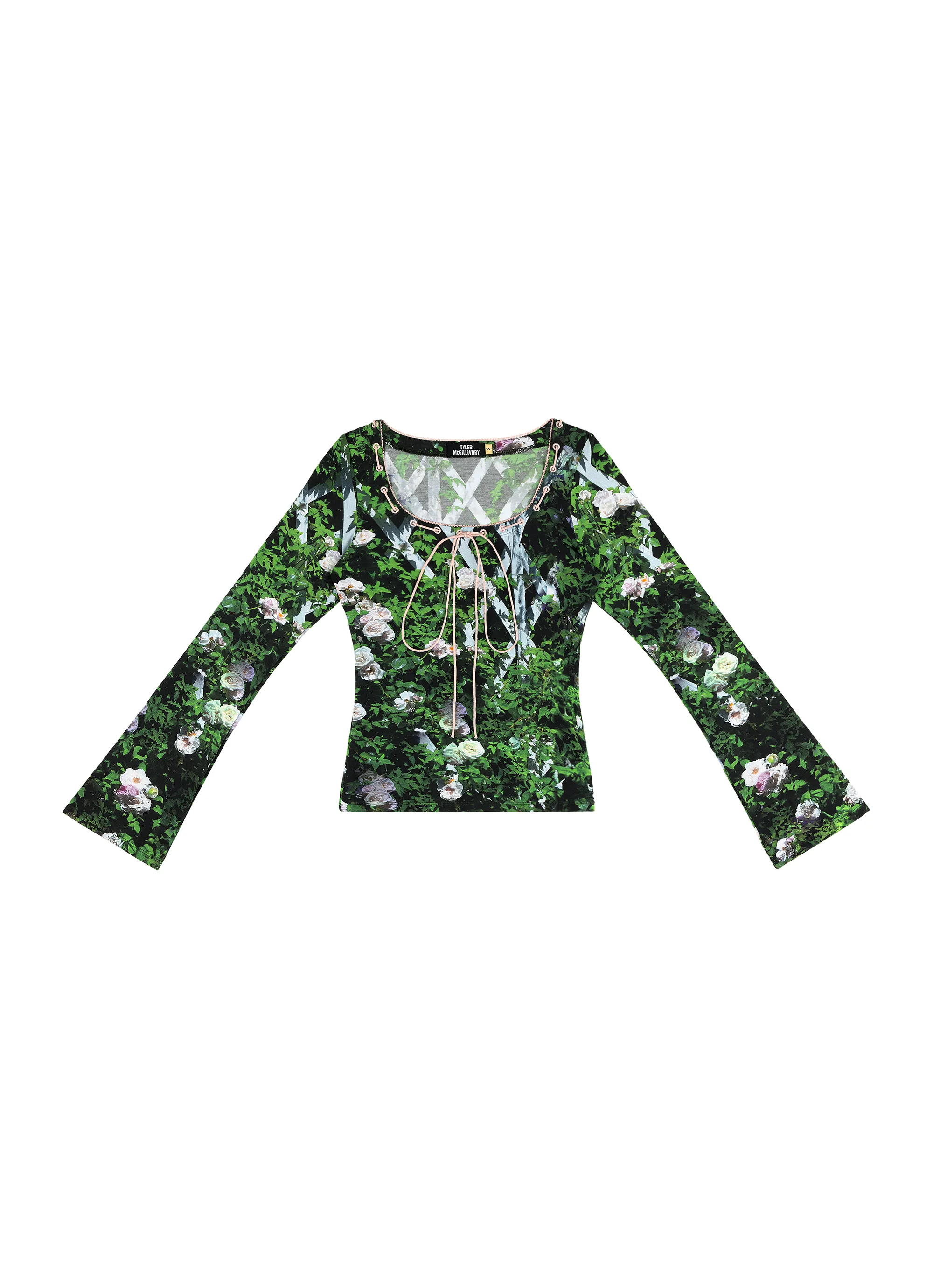 Yvette Long Sleeve - Leafy Rose Trellis sold by Tyler McGillivary