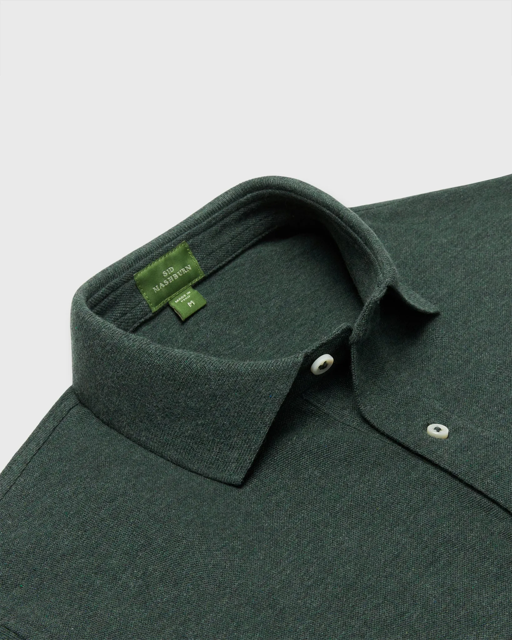 Court Polo in Heather Sea Moss Pima Pique sold by Mashburn product image thumbnail 2