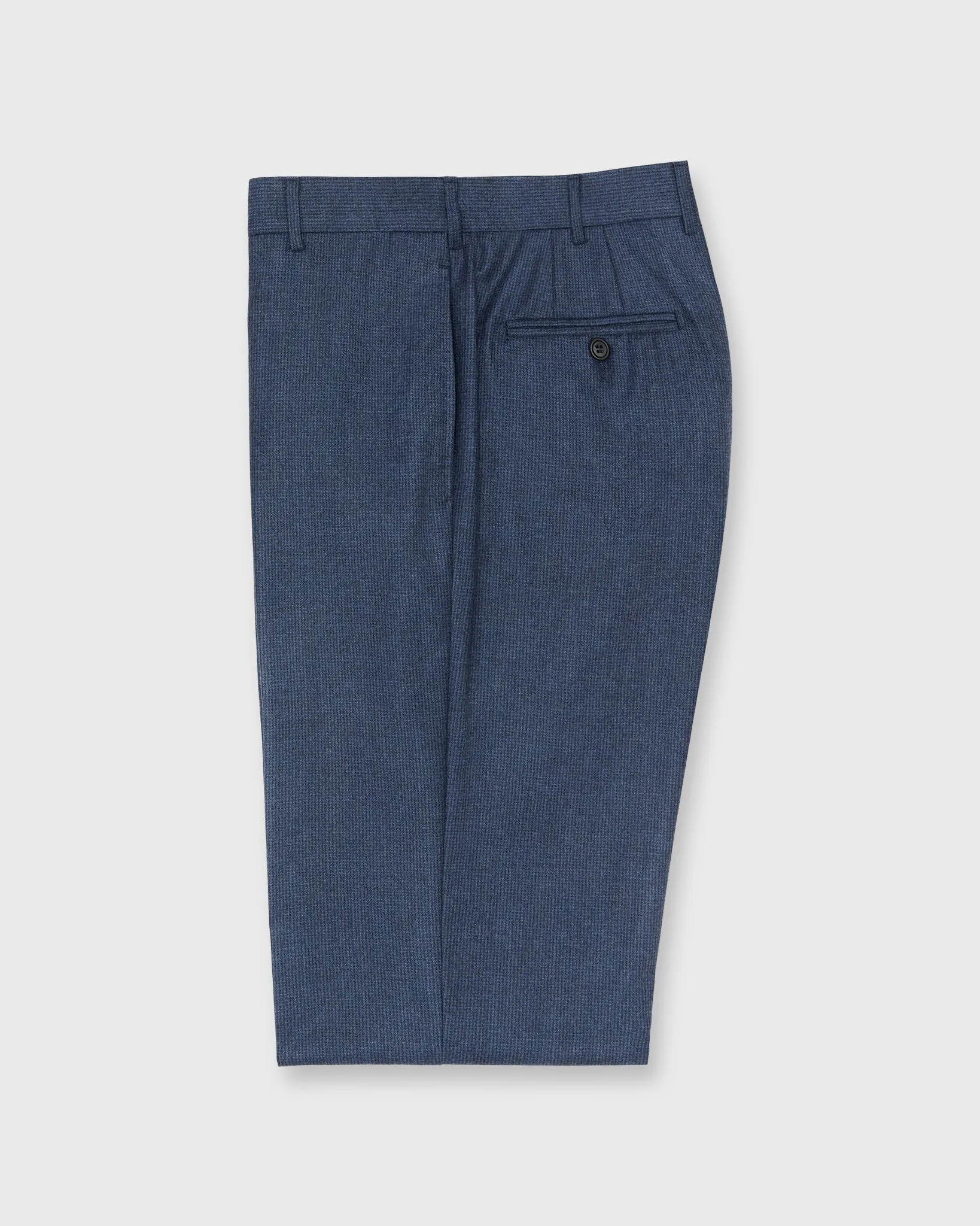 Dress Trouser in Blue Check Flannel sold by Mashburn product image thumbnail 2