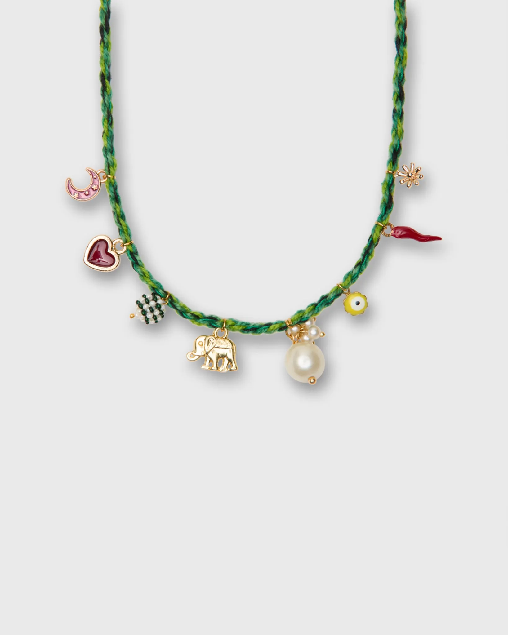 Grigri Surfeur Necklace in Green sold by Mashburn product image thumbnail 3