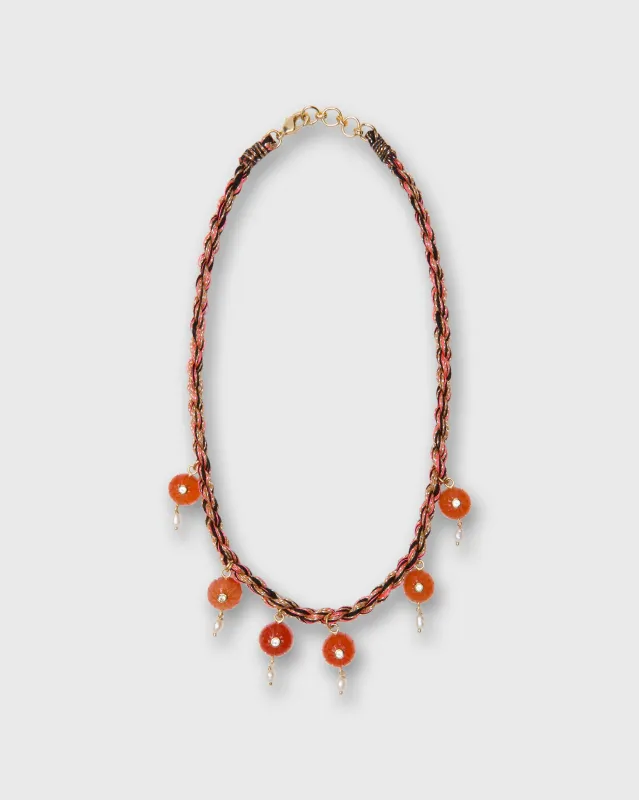 Melon Necklace in Orange sold by Mashburn