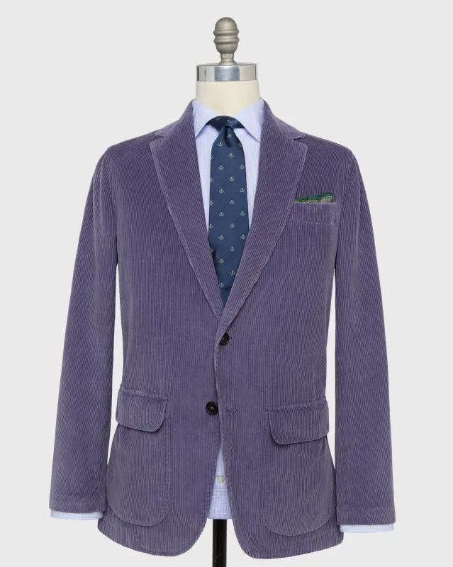 Butcher Jacket in Lavender Corduroy made by Sid Mashburn