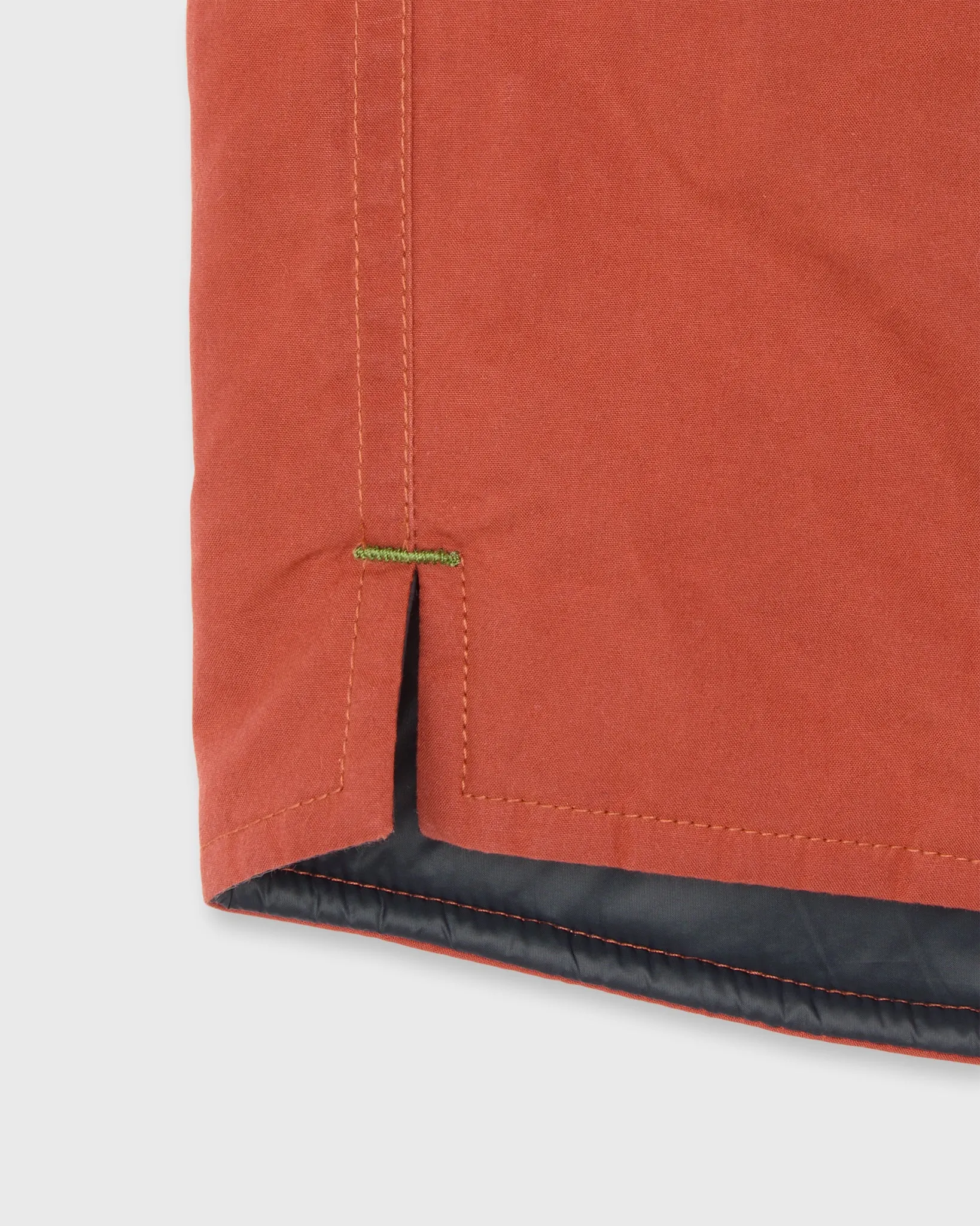 Cashpad Zip Vest in Vermillion Dry Waxed Poplin sold by Mashburn product image thumbnail 5
