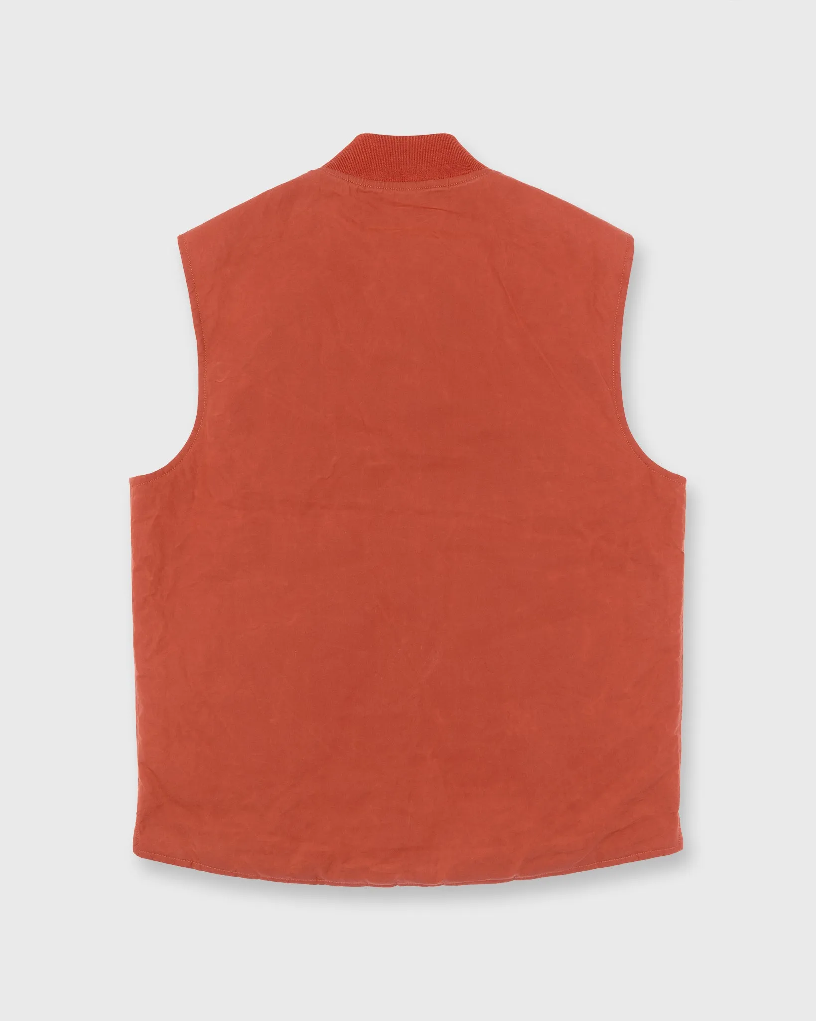 Cashpad Zip Vest in Vermillion Dry Waxed Poplin sold by Mashburn product image thumbnail 3