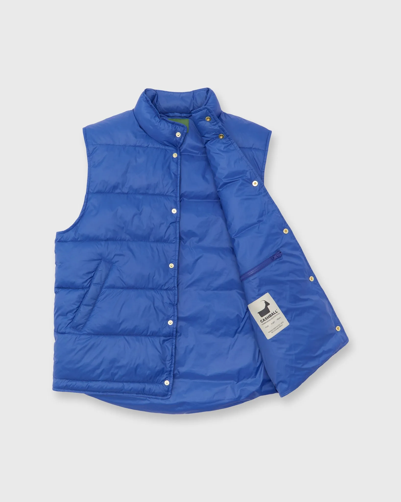 Cashball Traveler's Vest in Cobalt Nylon sold by Mashburn product image thumbnail 2