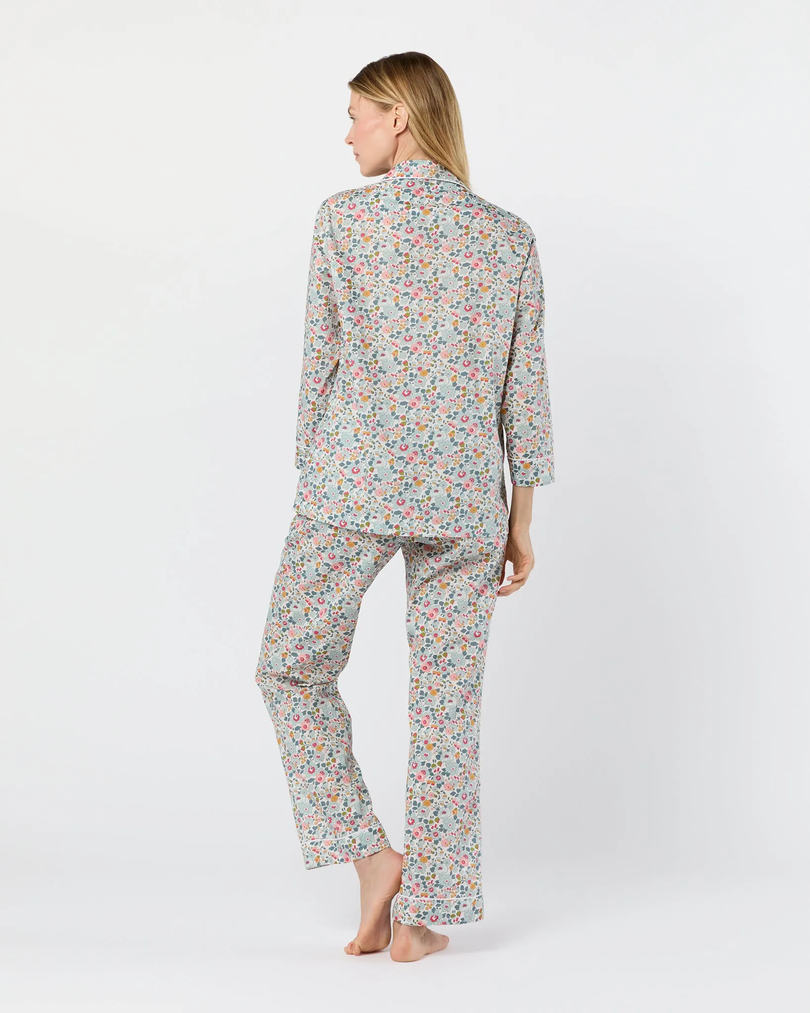 Pajama Set in Blue Betsy Liberty Fabric sold by Mashburn product image thumbnail 4