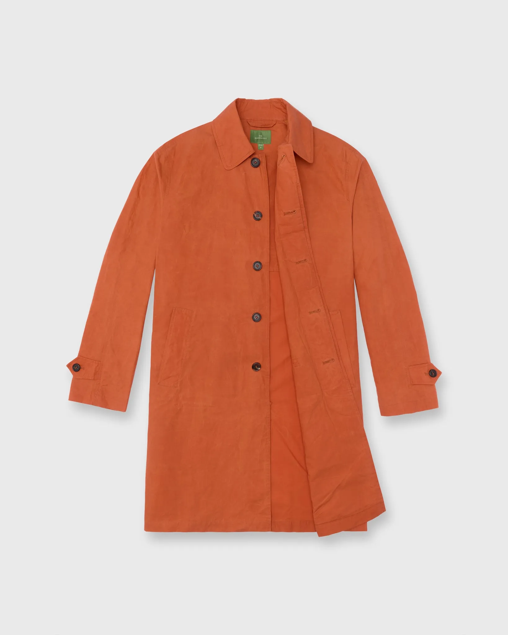 Traveler's Trench in Ginger Dry Waxed Poplin sold by Mashburn product image thumbnail 2