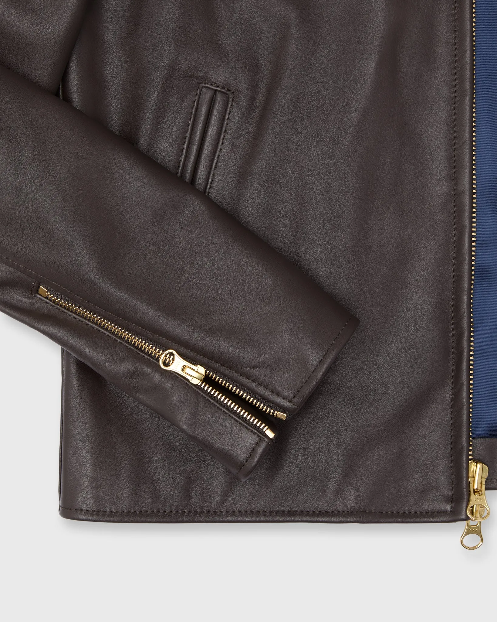 Moto Jacket in Dark Brown Leather sold by Mashburn product image thumbnail 5