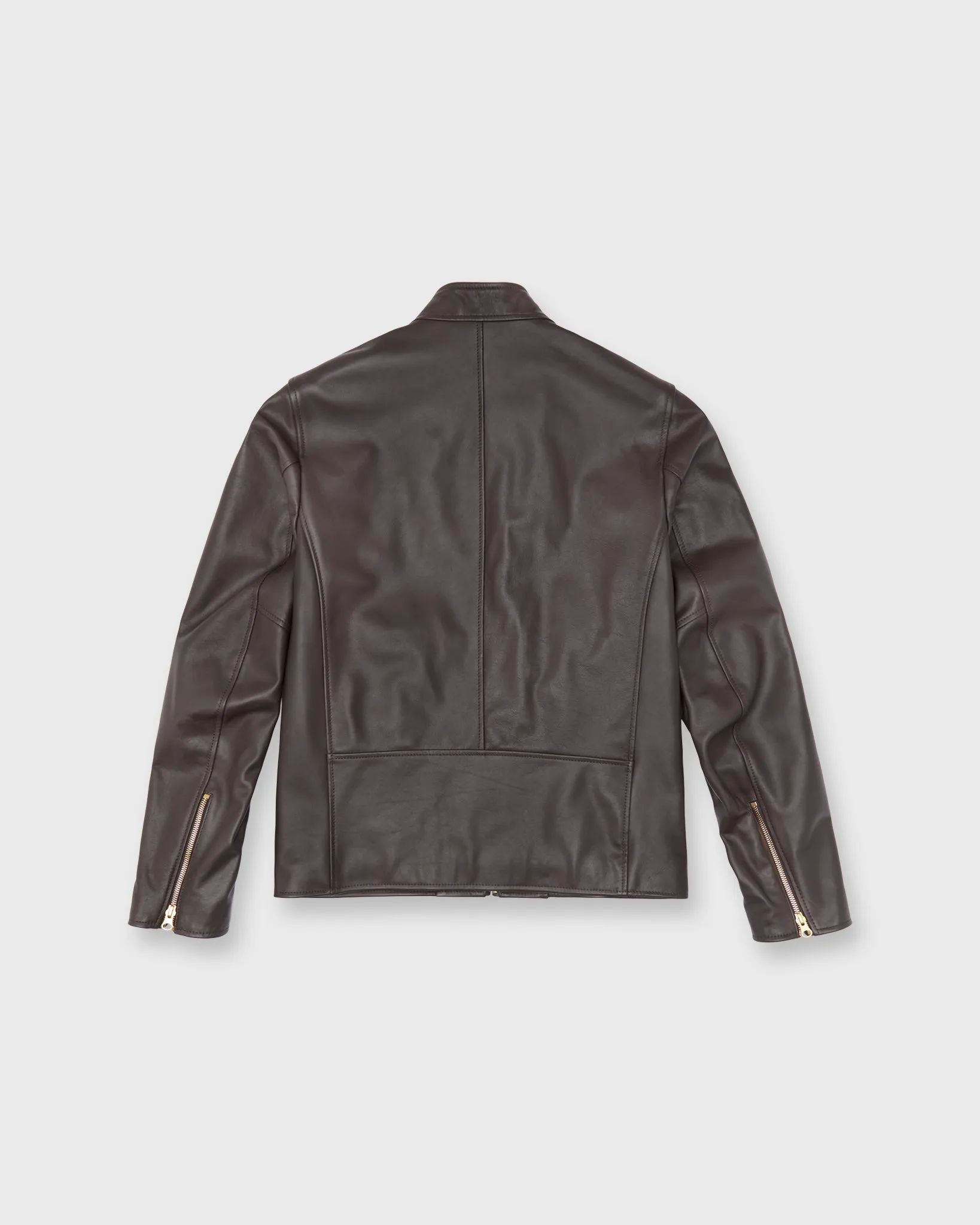 Moto Jacket in Dark Brown Leather sold by Mashburn product image thumbnail 3