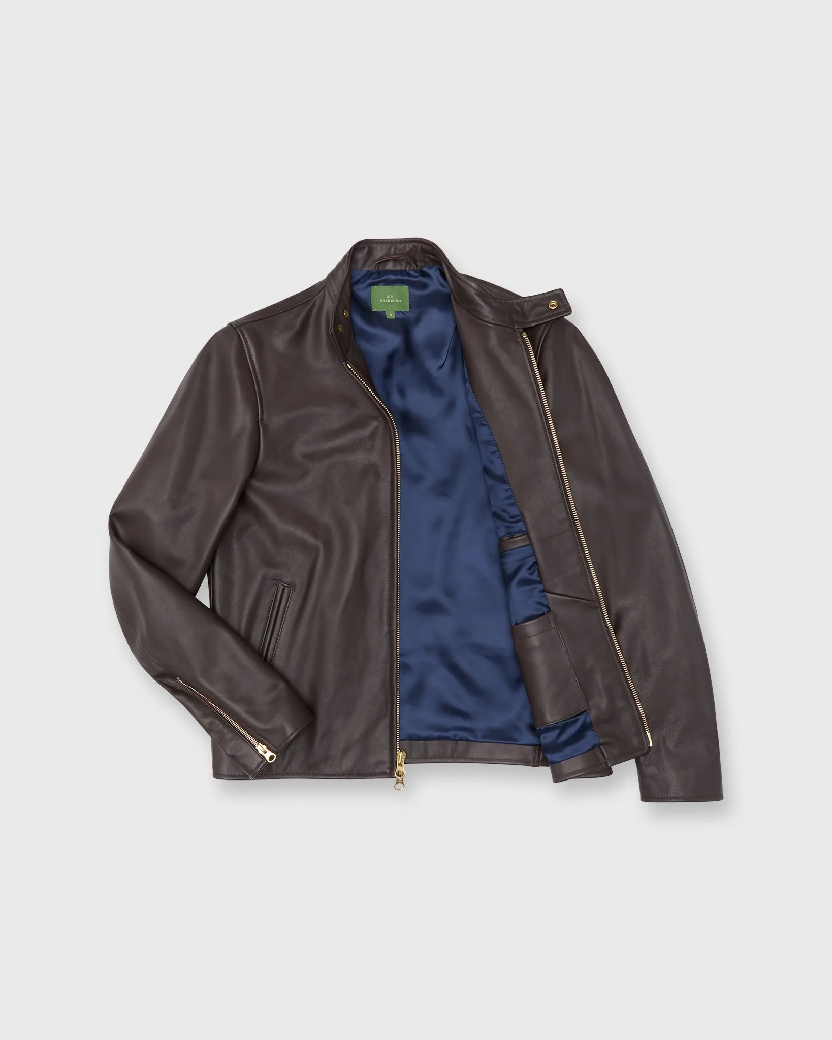 Moto Jacket in Dark Brown Leather sold by Mashburn product image thumbnail 2