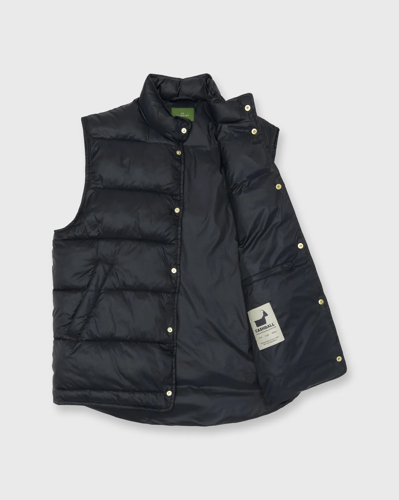 Cashball Traveler's Vest in Navy Nylon sold by Mashburn product image thumbnail 2