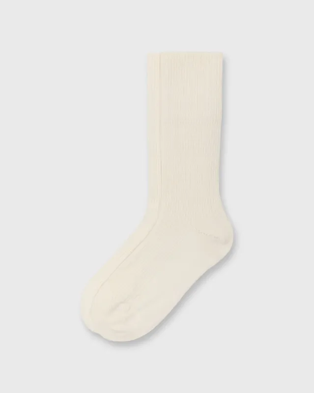 Cashmere Ribbed Socks in Luna sold by Mashburn