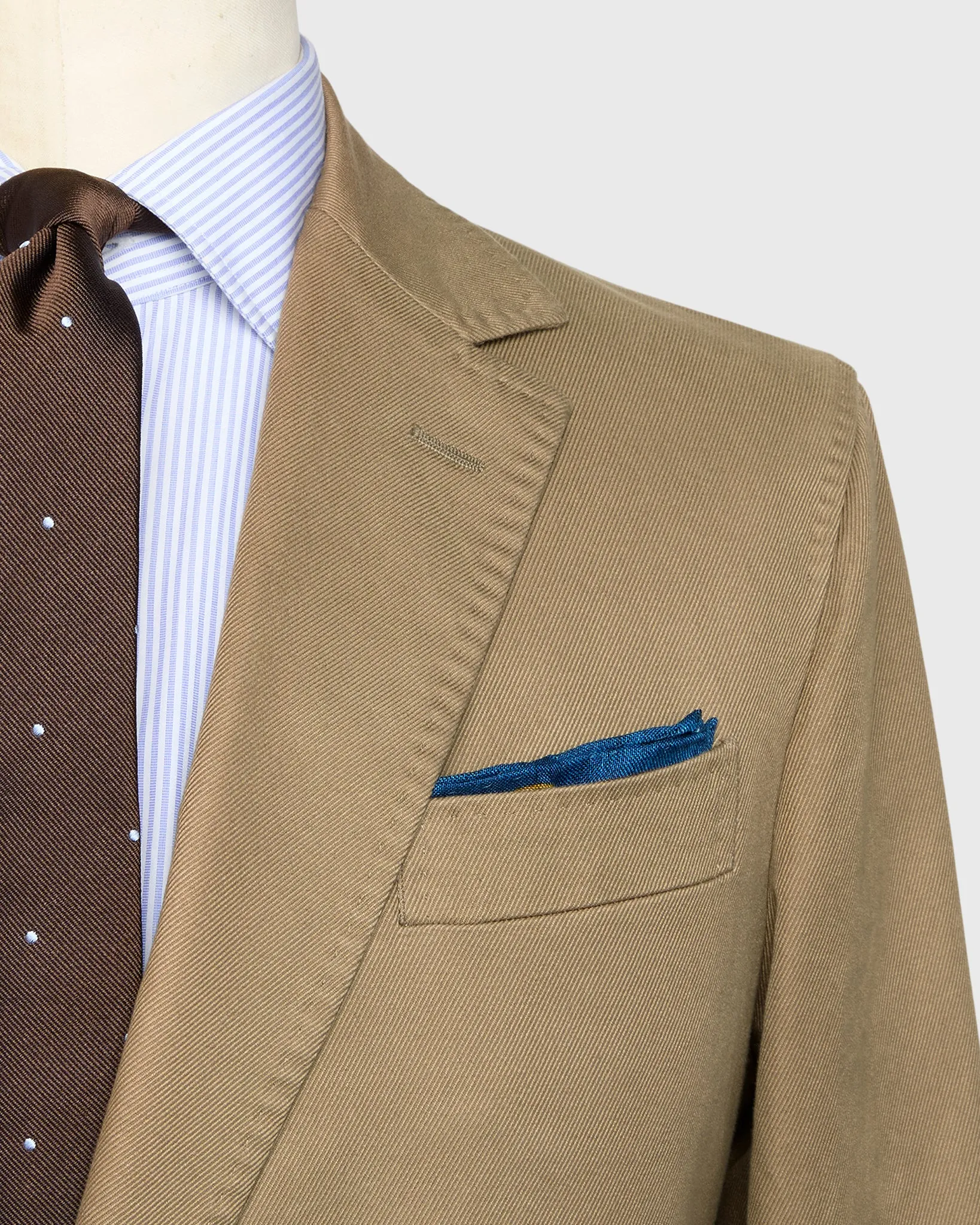 Butcher Jacket in British Khaki High Ridge Twill sold by Mashburn product image thumbnail 2