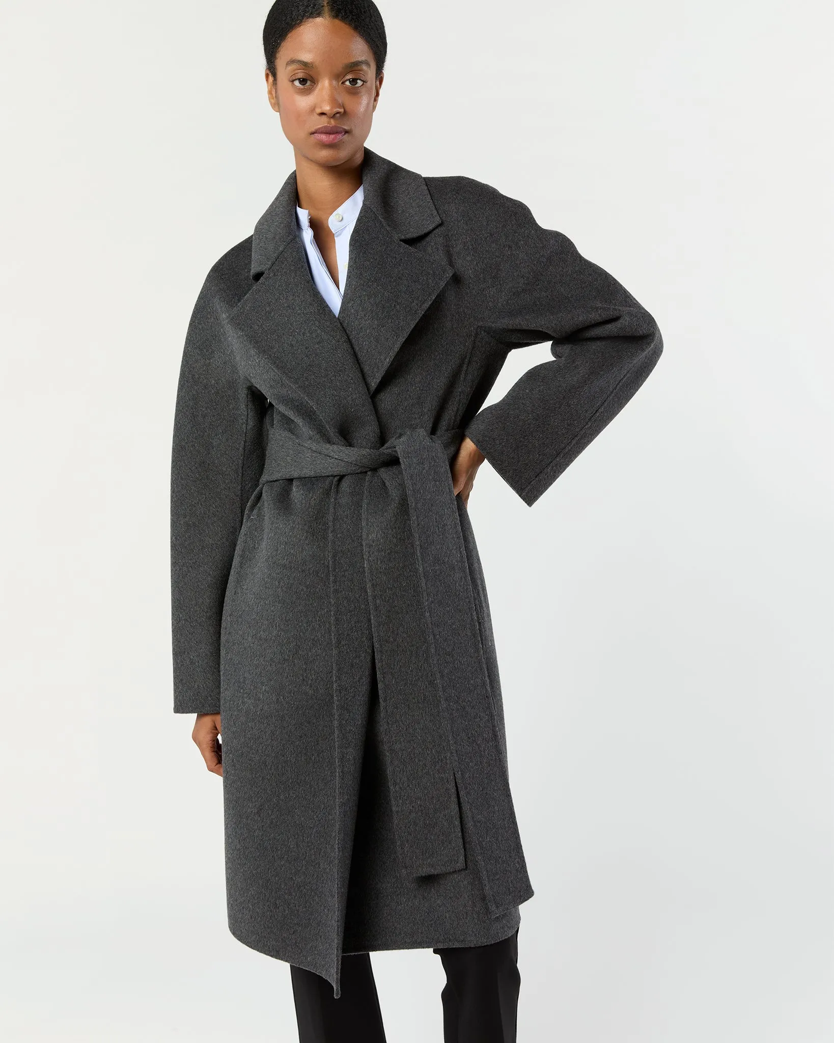 Costa Coat in Smoke sold by Mashburn product image thumbnail 2