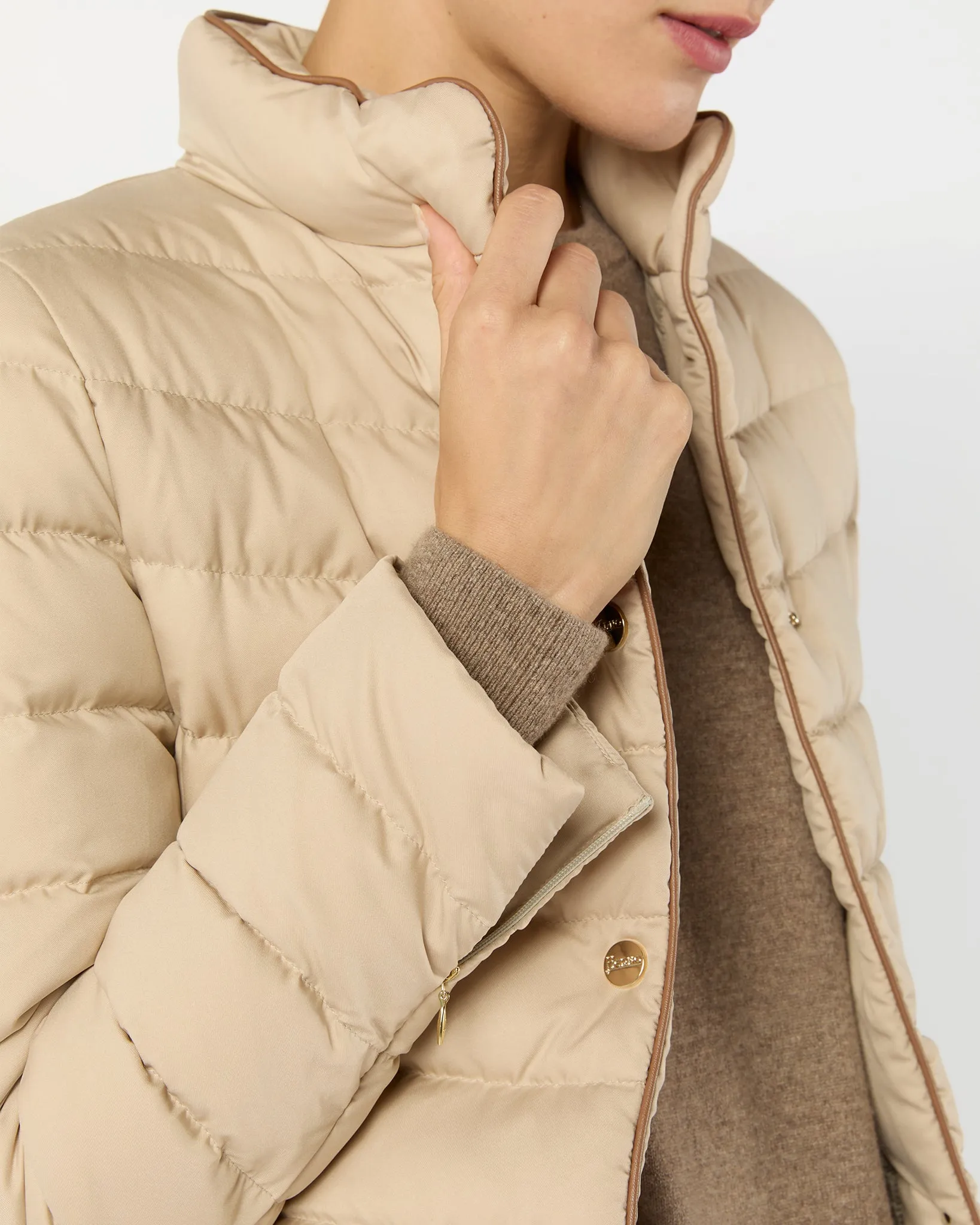 Arendelle Short Jacket in Beige sold by Mashburn product image thumbnail 2